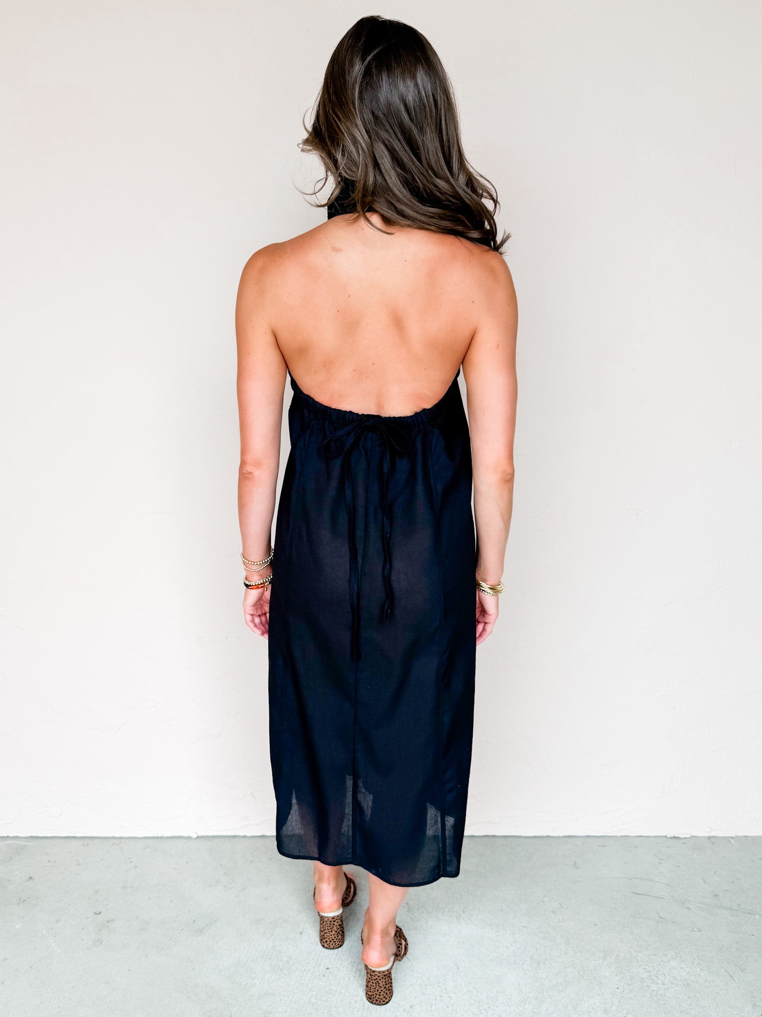 Gonna Go Far Halter Neck Dress