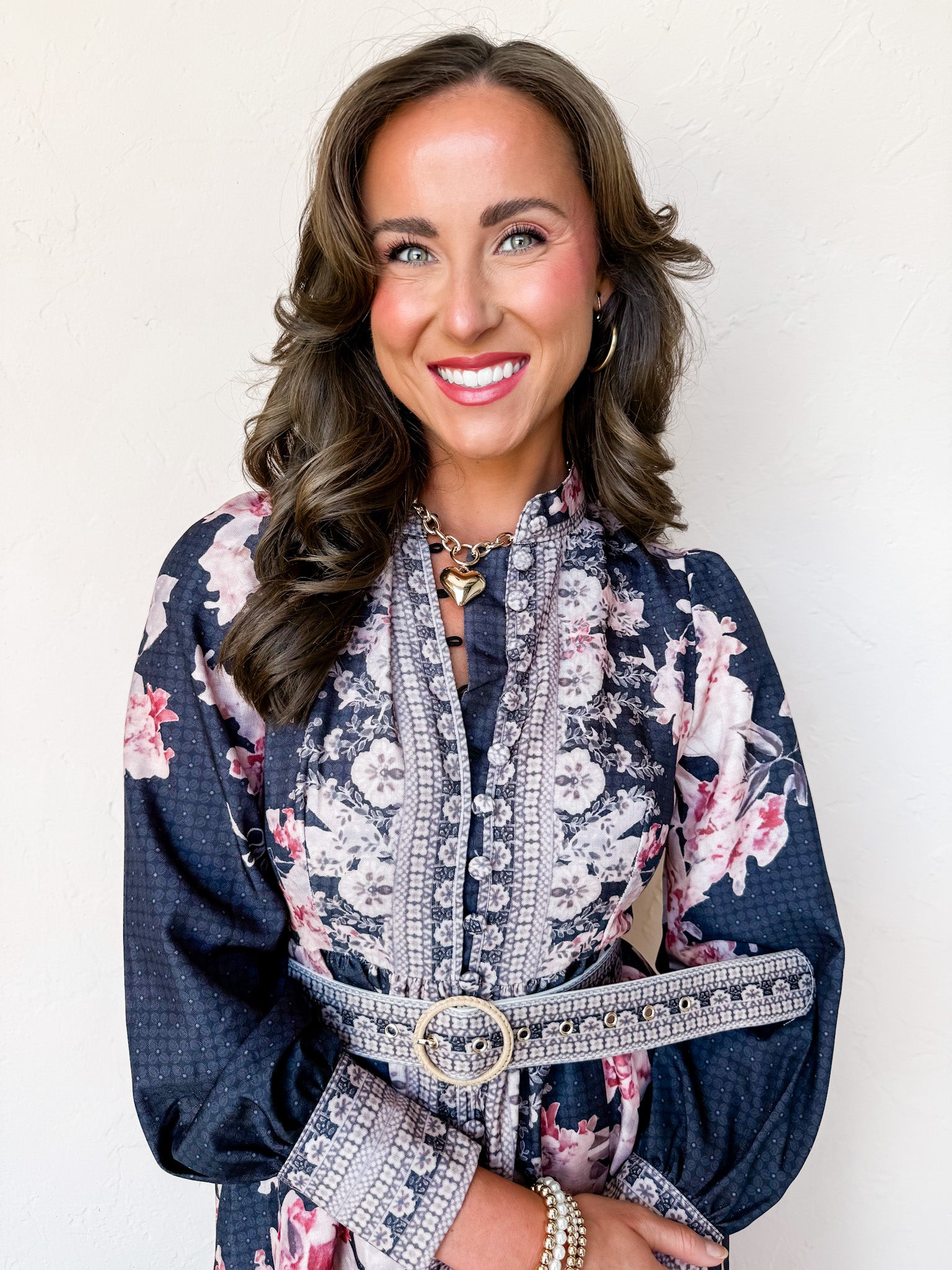 Grand Entrance Floral Long Sleeve Dress