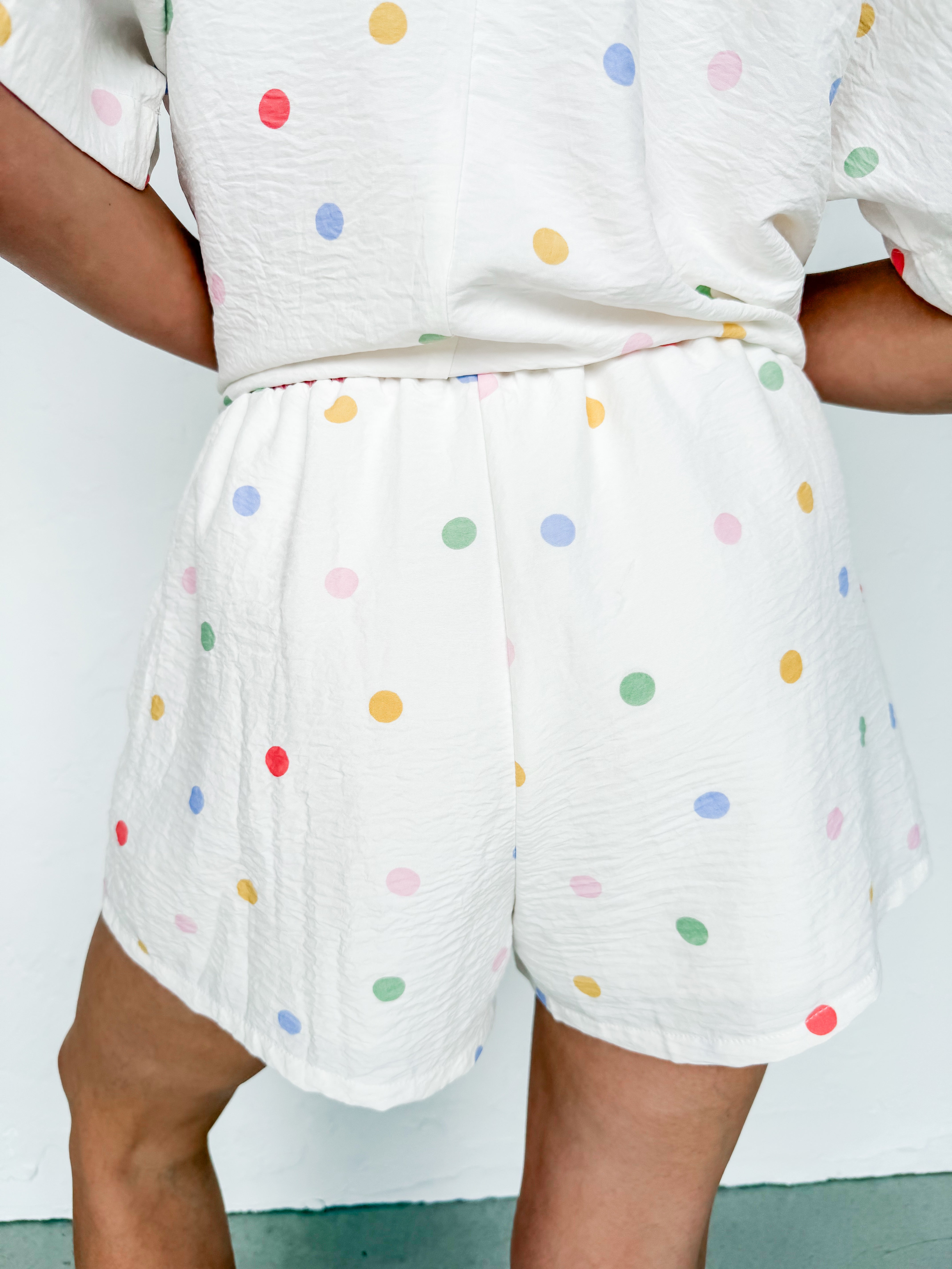 Gretchen Multi Color Dot Short Set
