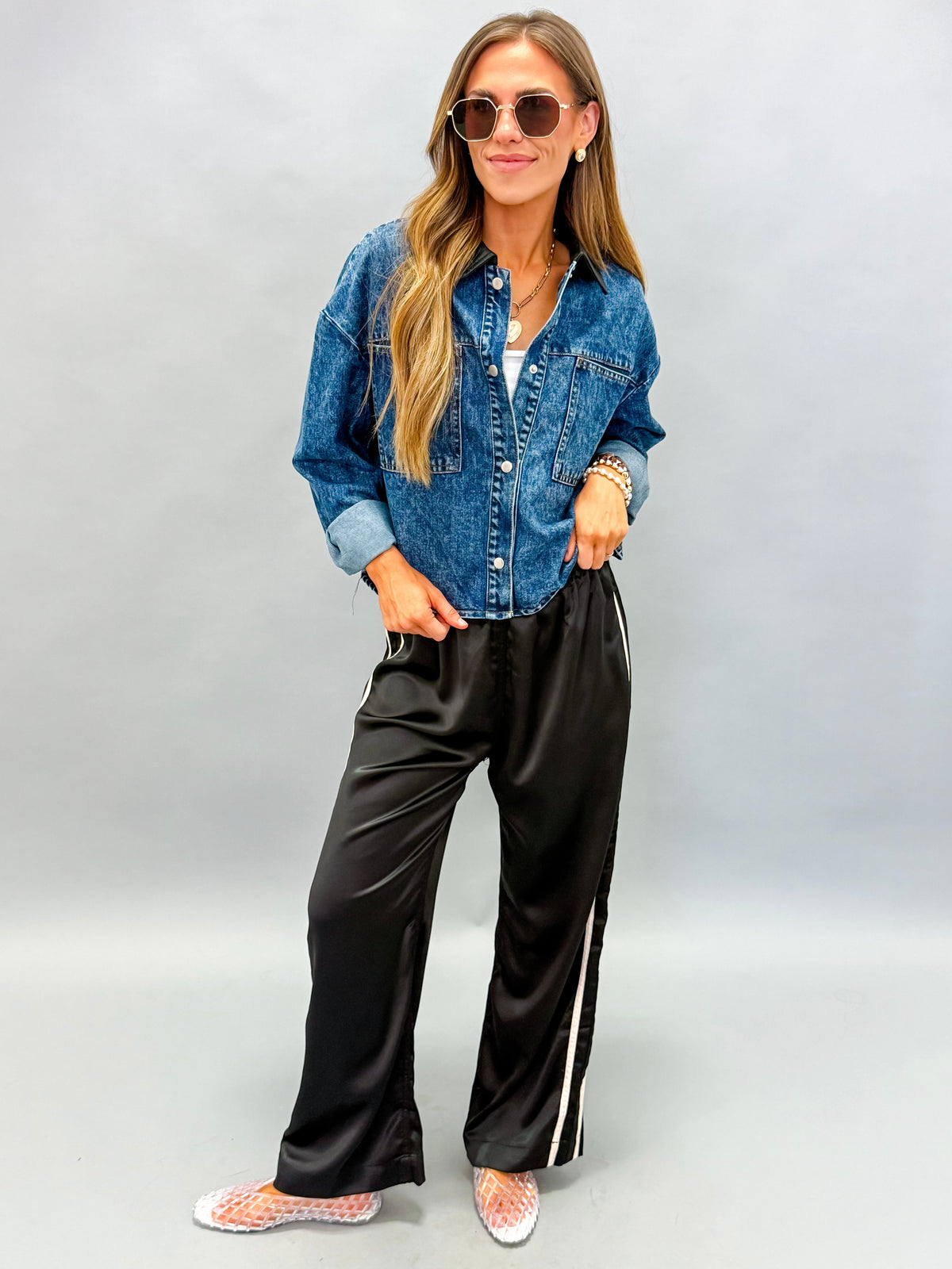 Haley Contrast Denim Jacket