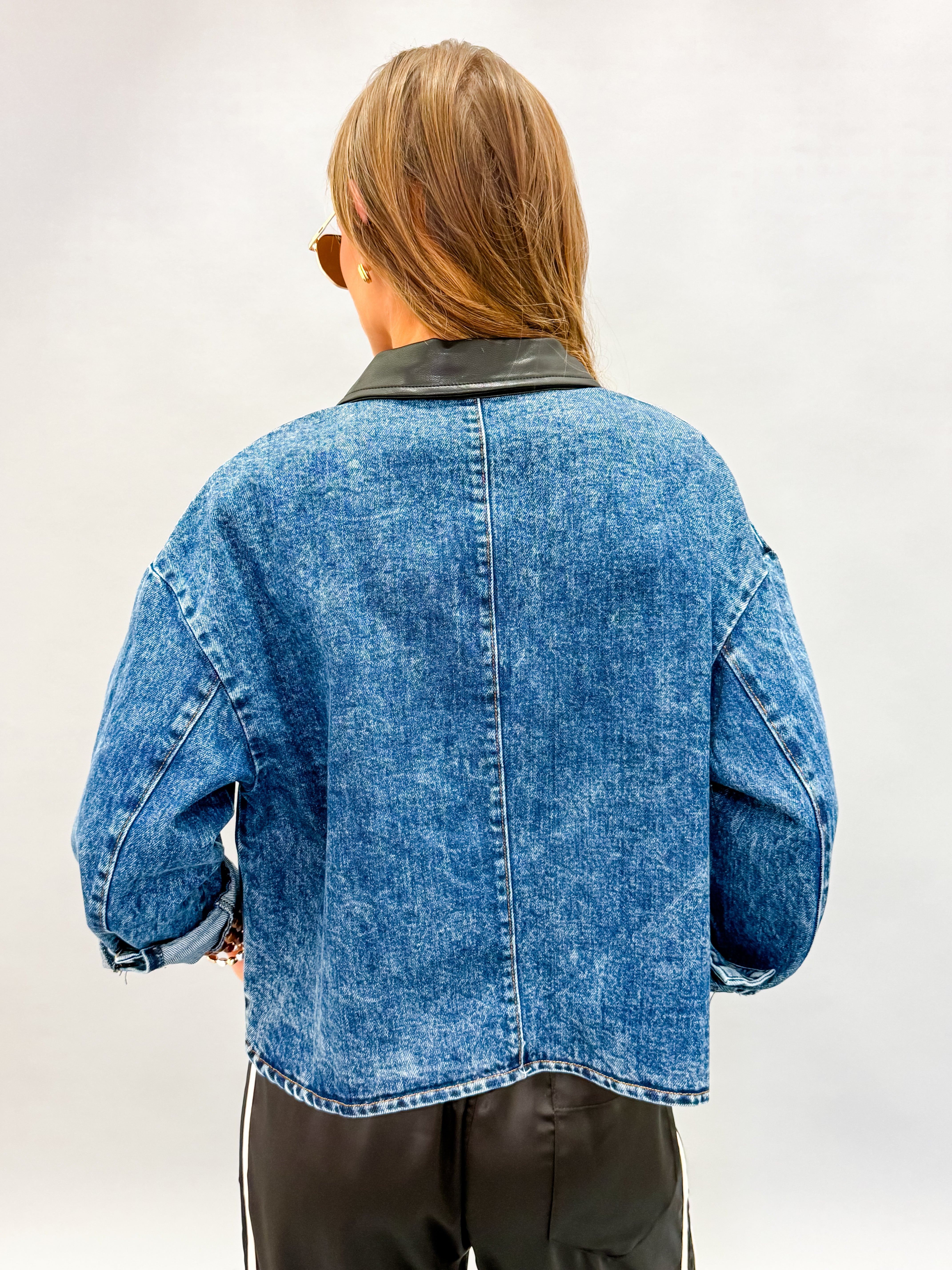 Haley Contrast Denim Jacket