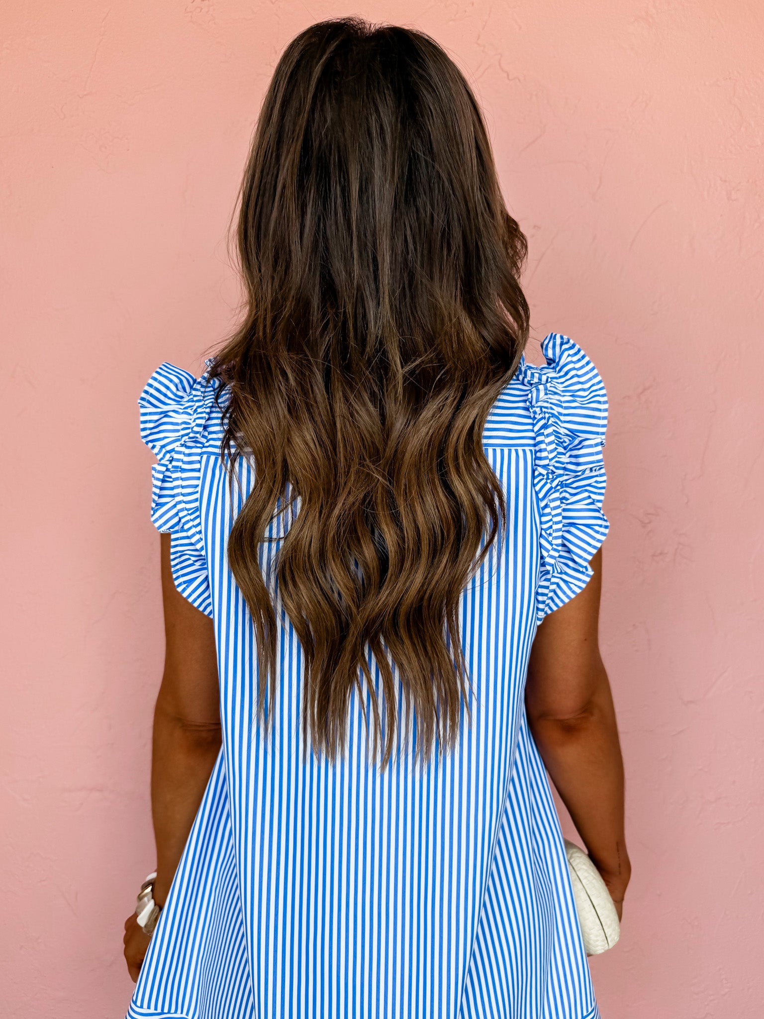 Hampton Flounce Striped Mini Dress