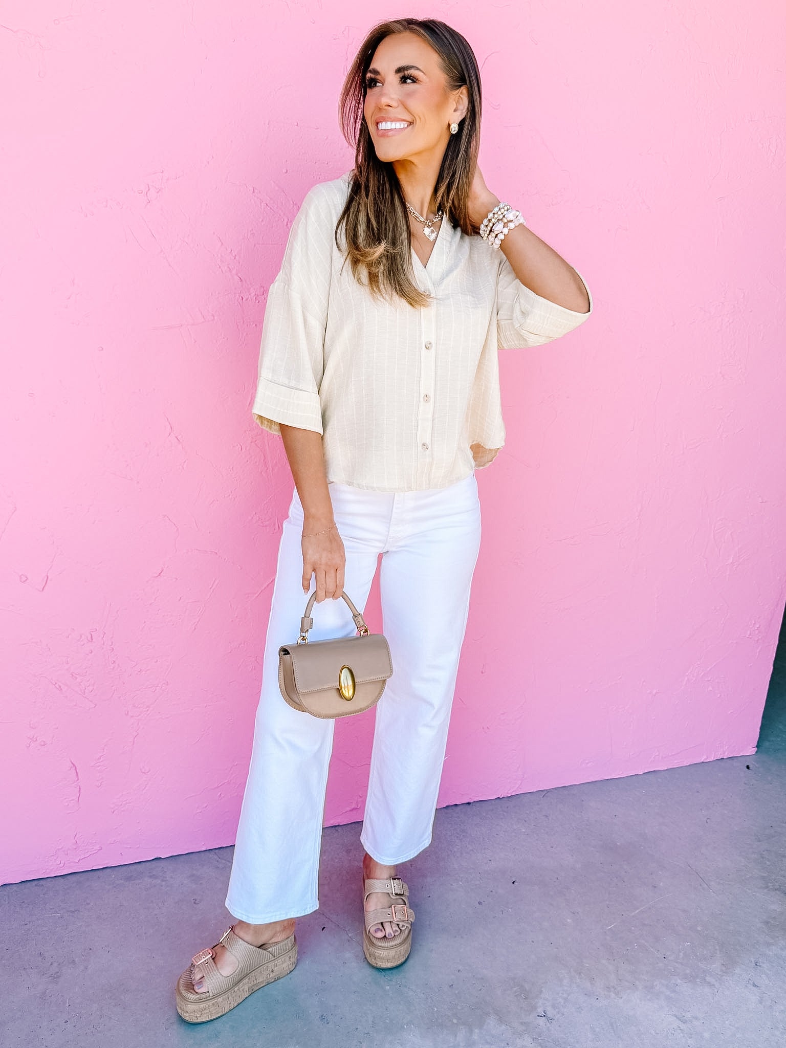 Harley Button Front Top