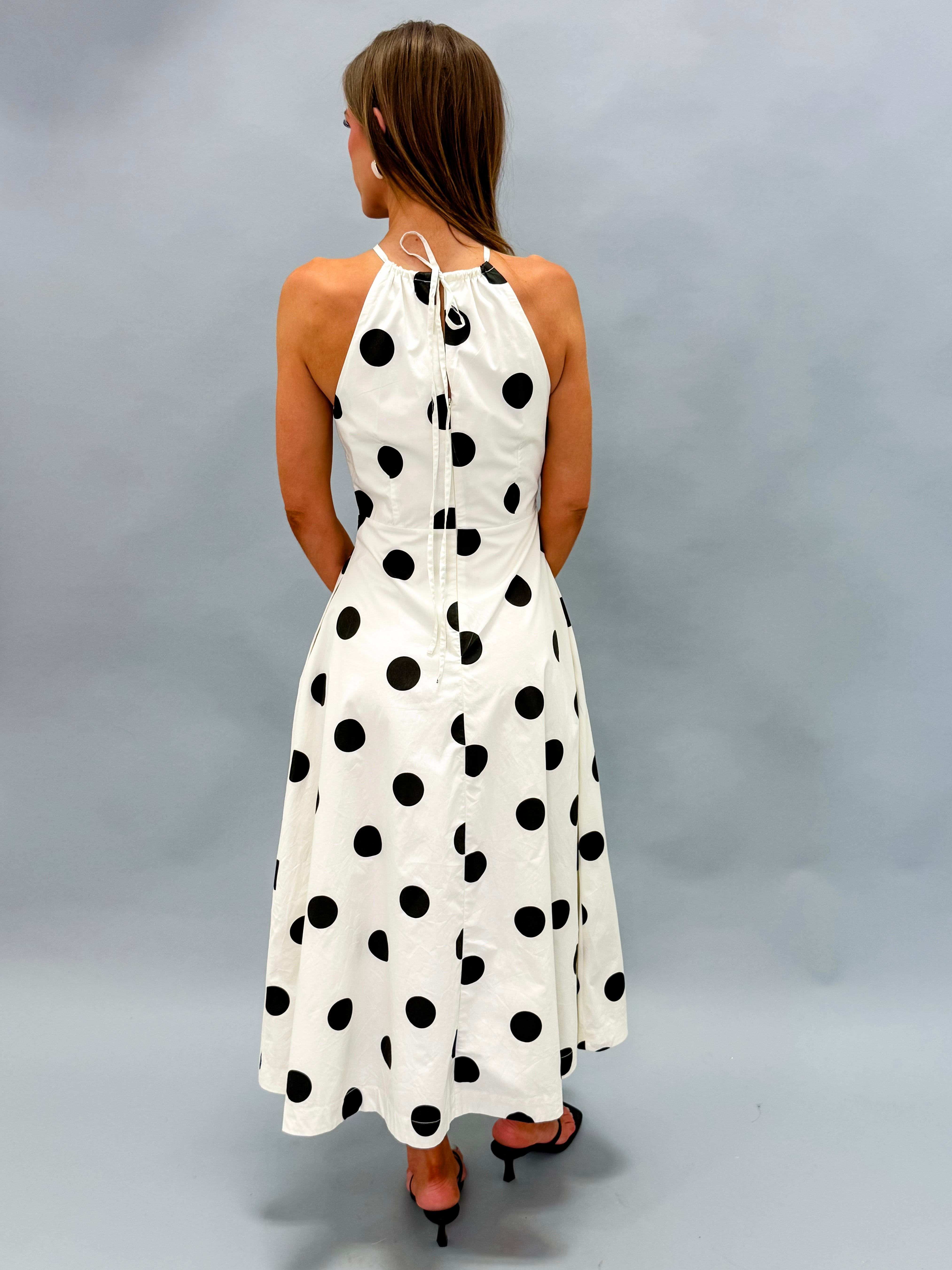 Hattie Polka Dot Midi Dress