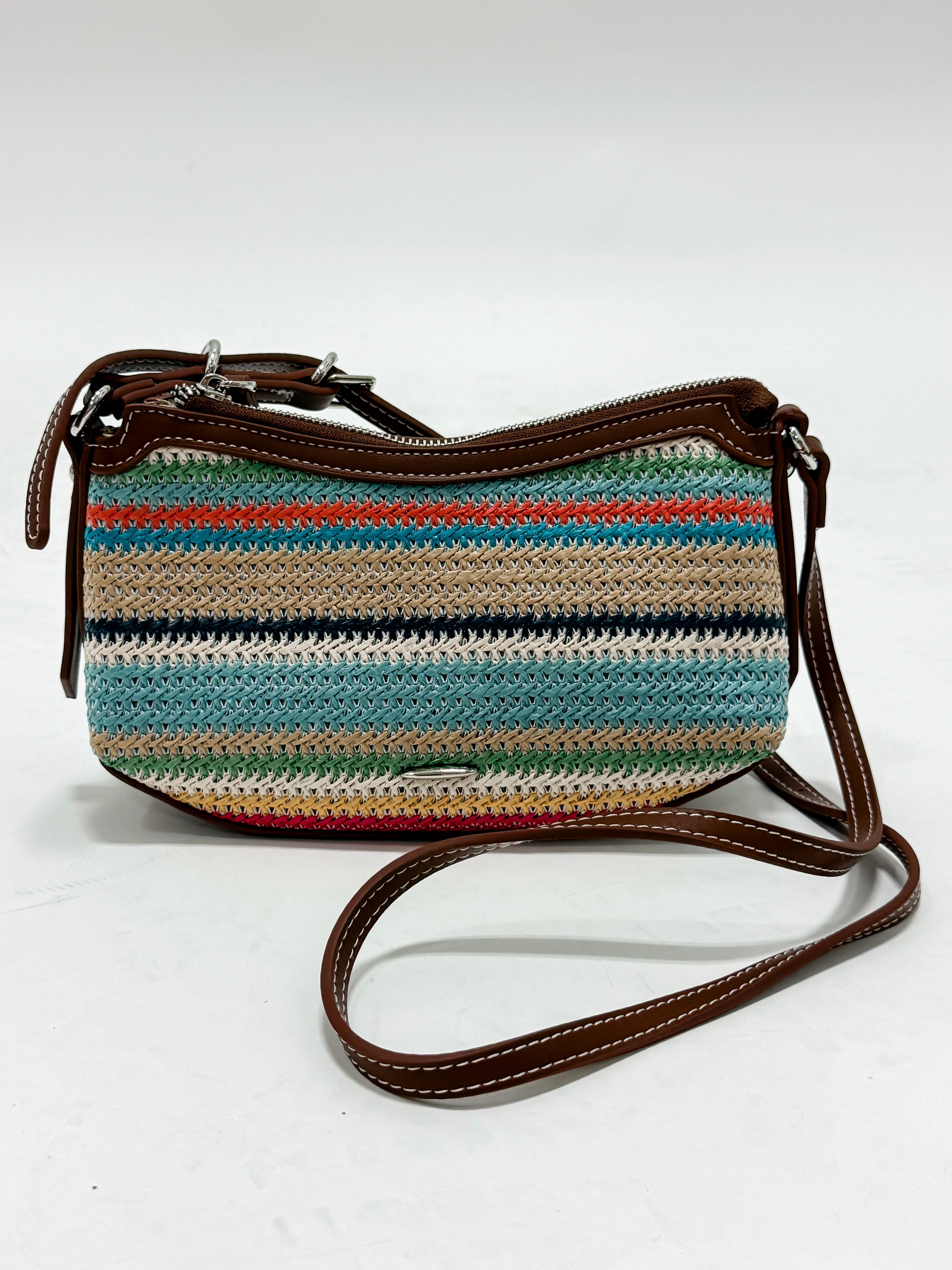 Hazel Straw Shoulder Bag