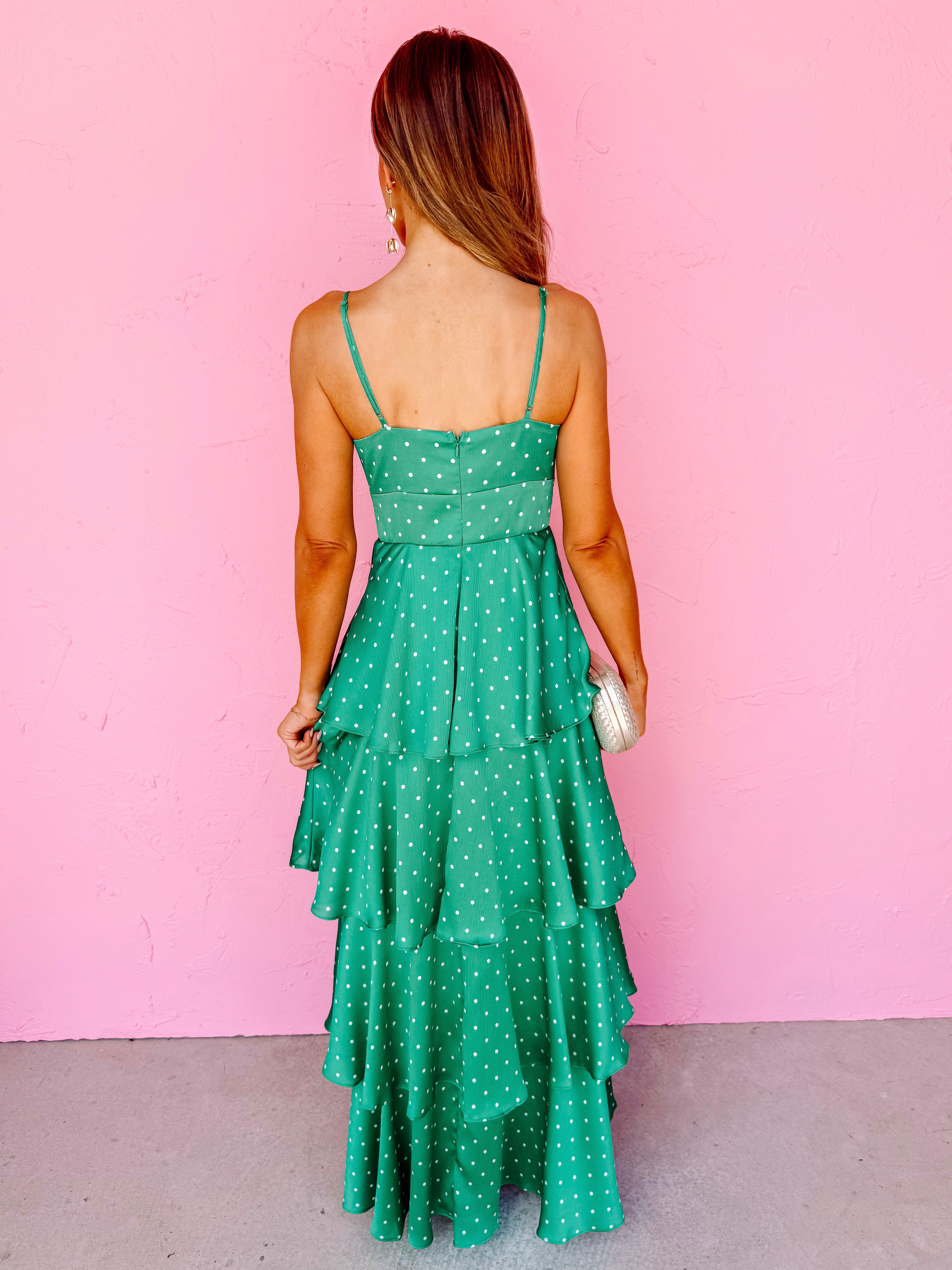 Henley Sleeveless Polka Dot Dress