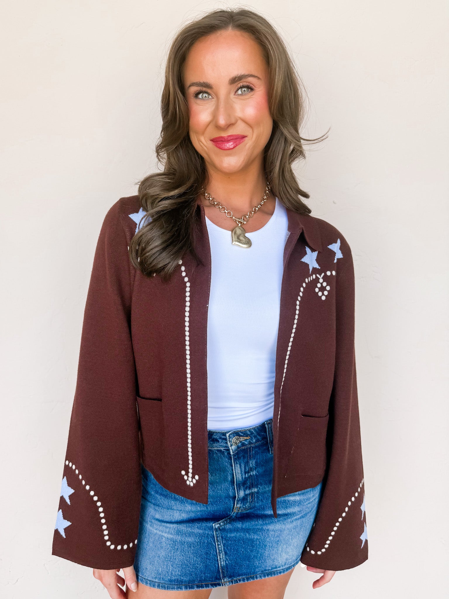 Holding The Reins Open Cardigan