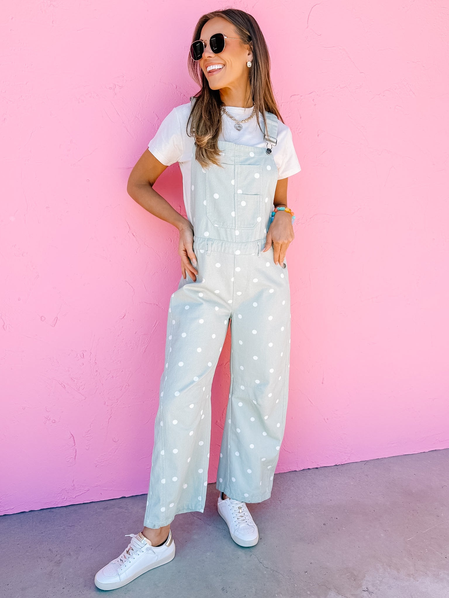 Hollie Polka Dot Overall Jumpsuit