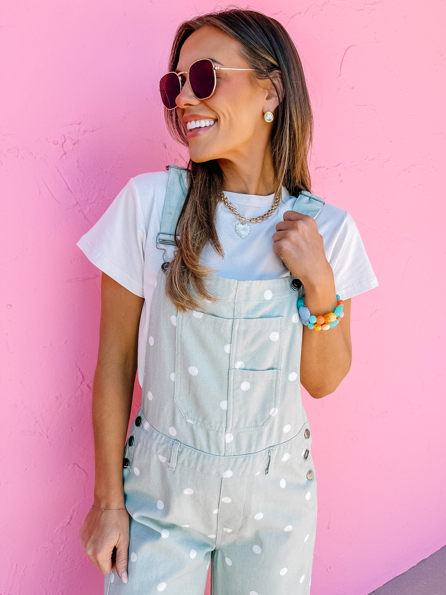 Hollie Polka Dot Overall Jumpsuit