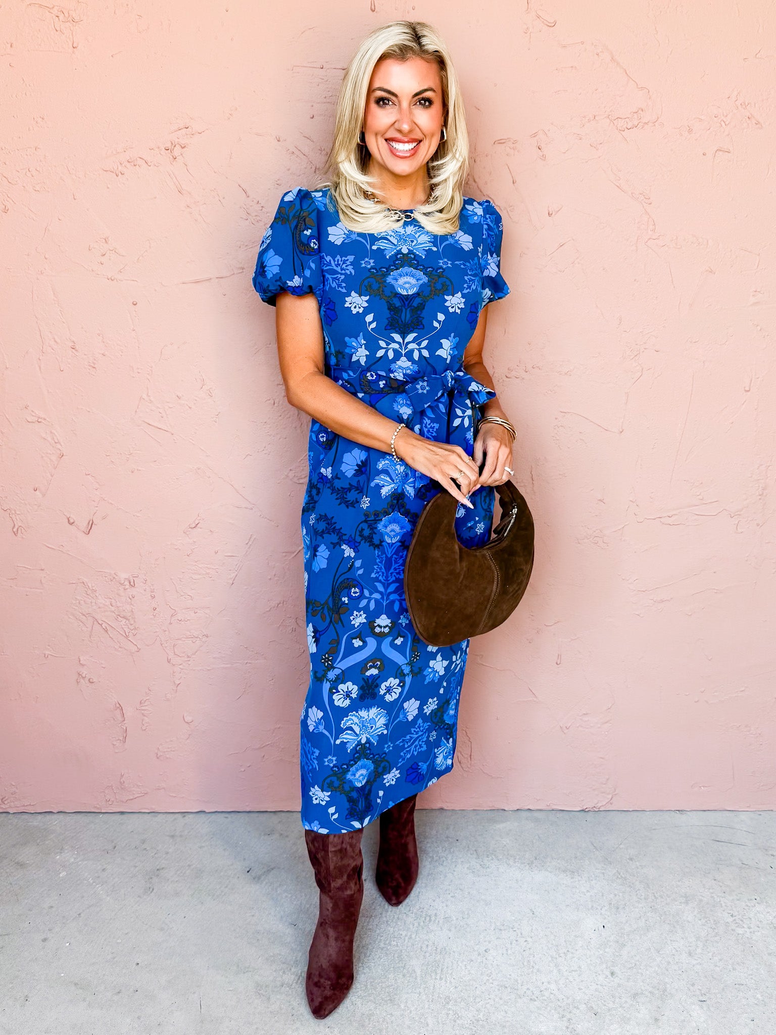 Perfect Timing Floral Midi Dress