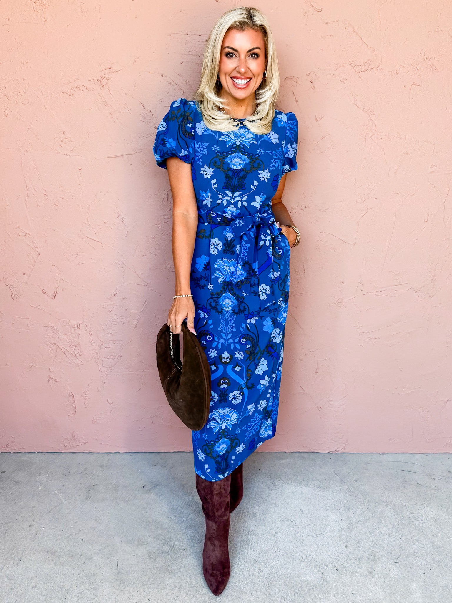 Perfect Timing Floral Midi Dress