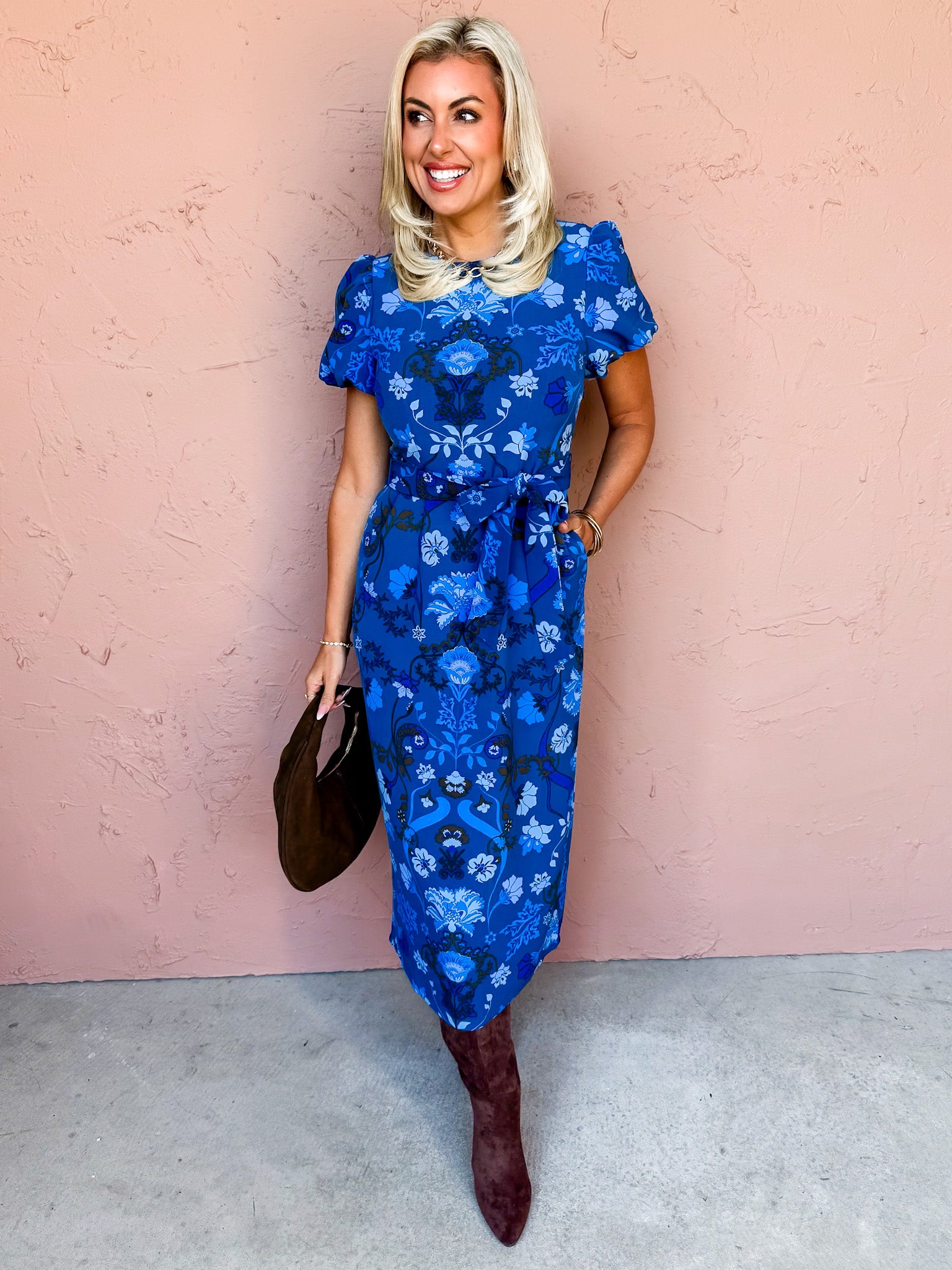 Perfect Timing Floral Midi Dress
