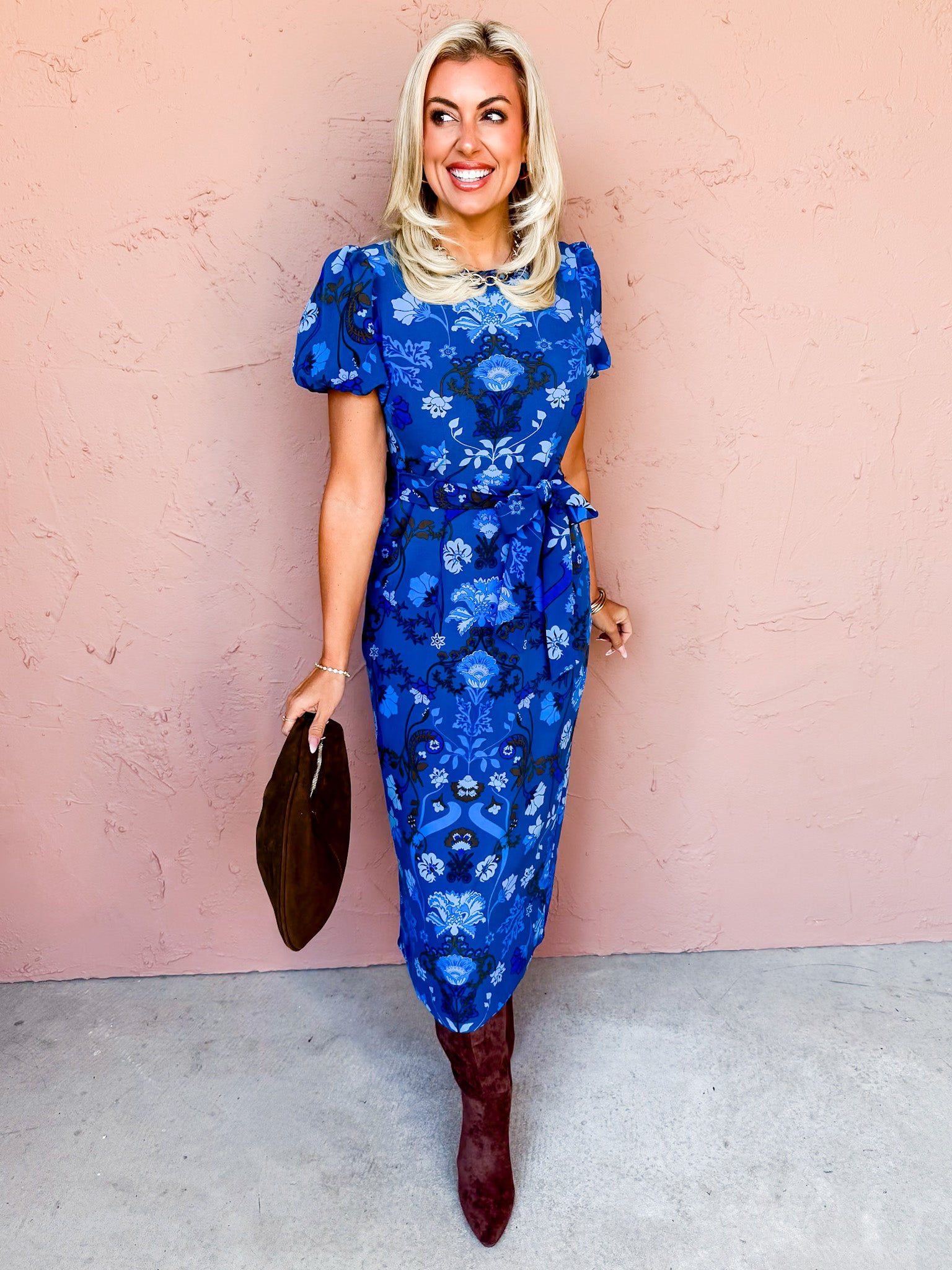 Perfect Timing Floral Midi Dress