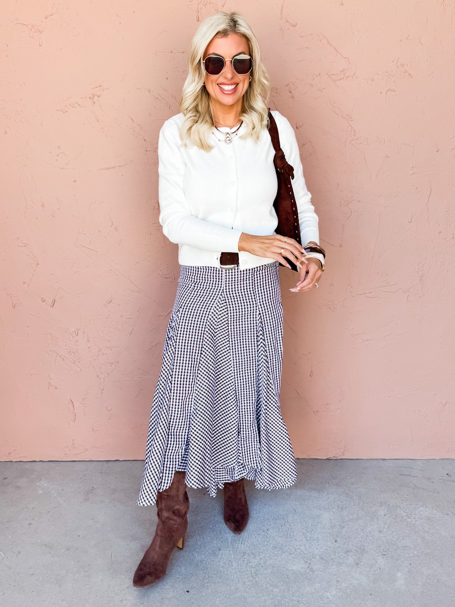 Crew Connection Button Front Cardigan-Off White