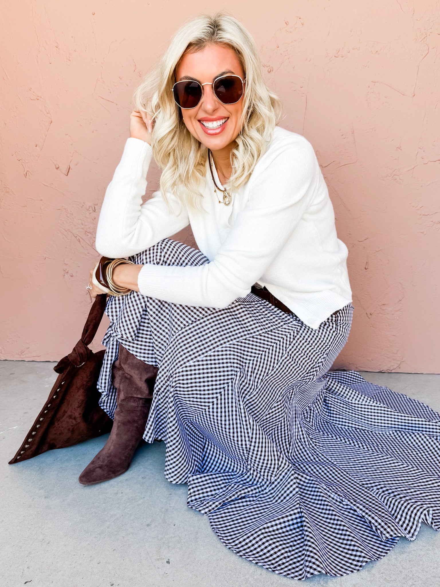 Crew Connection Button Front Cardigan-Off White