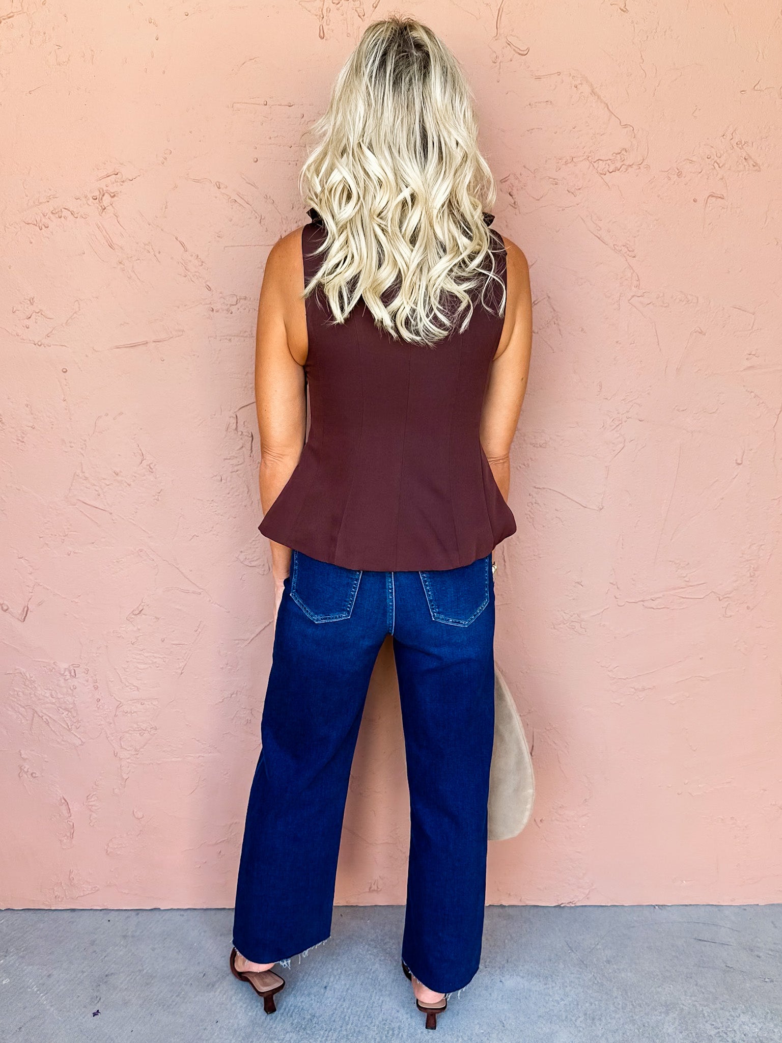 Sloane Bow Sleeveless Top