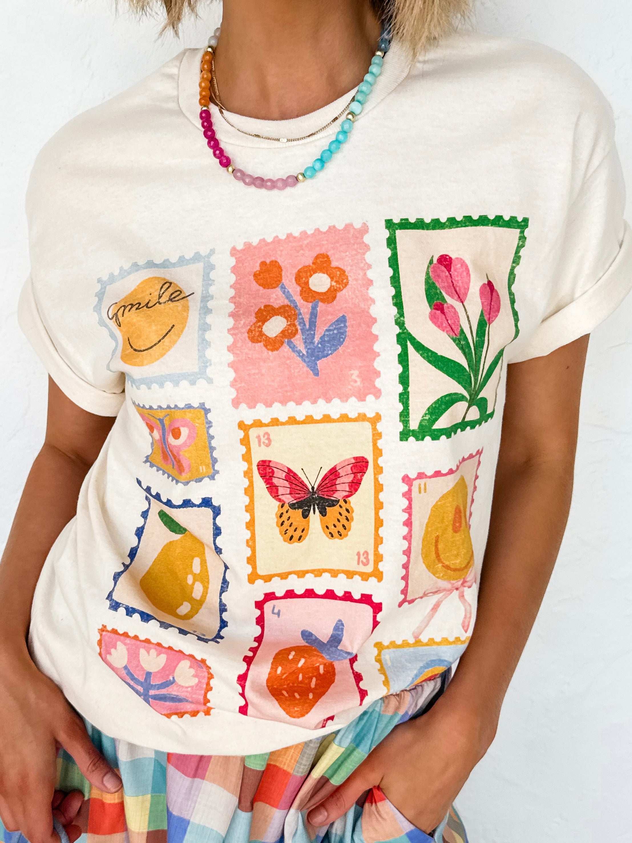 Good Vibes Stamps Graphic Tee