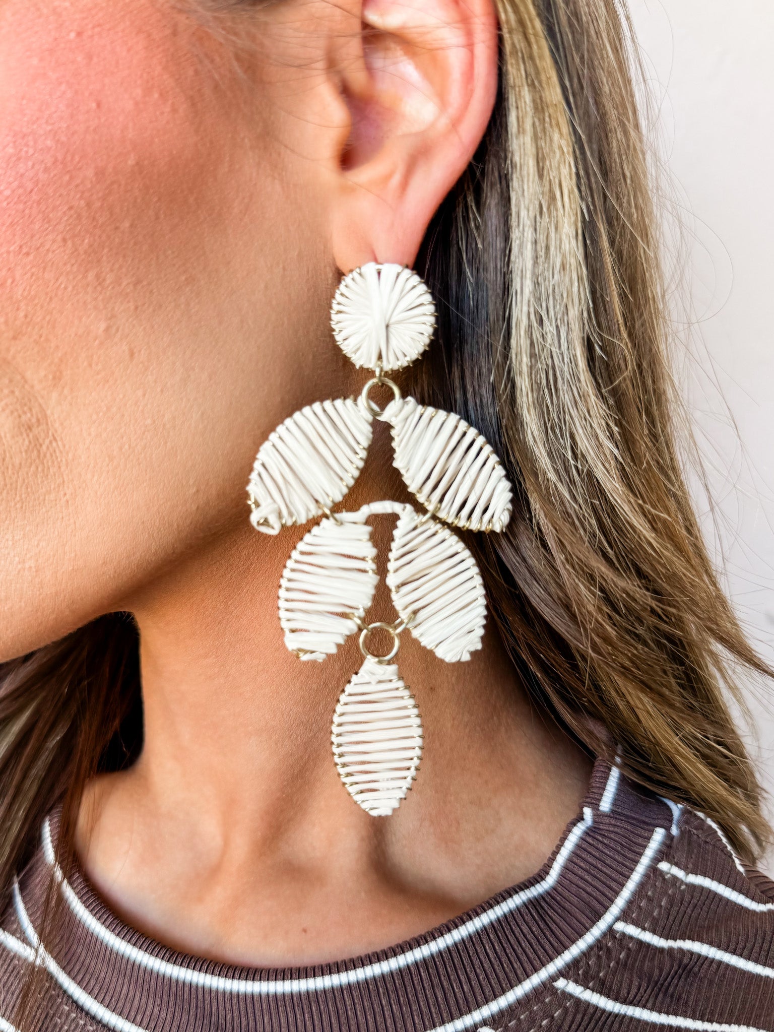 Ideal Moment Leaf Drop Earrings