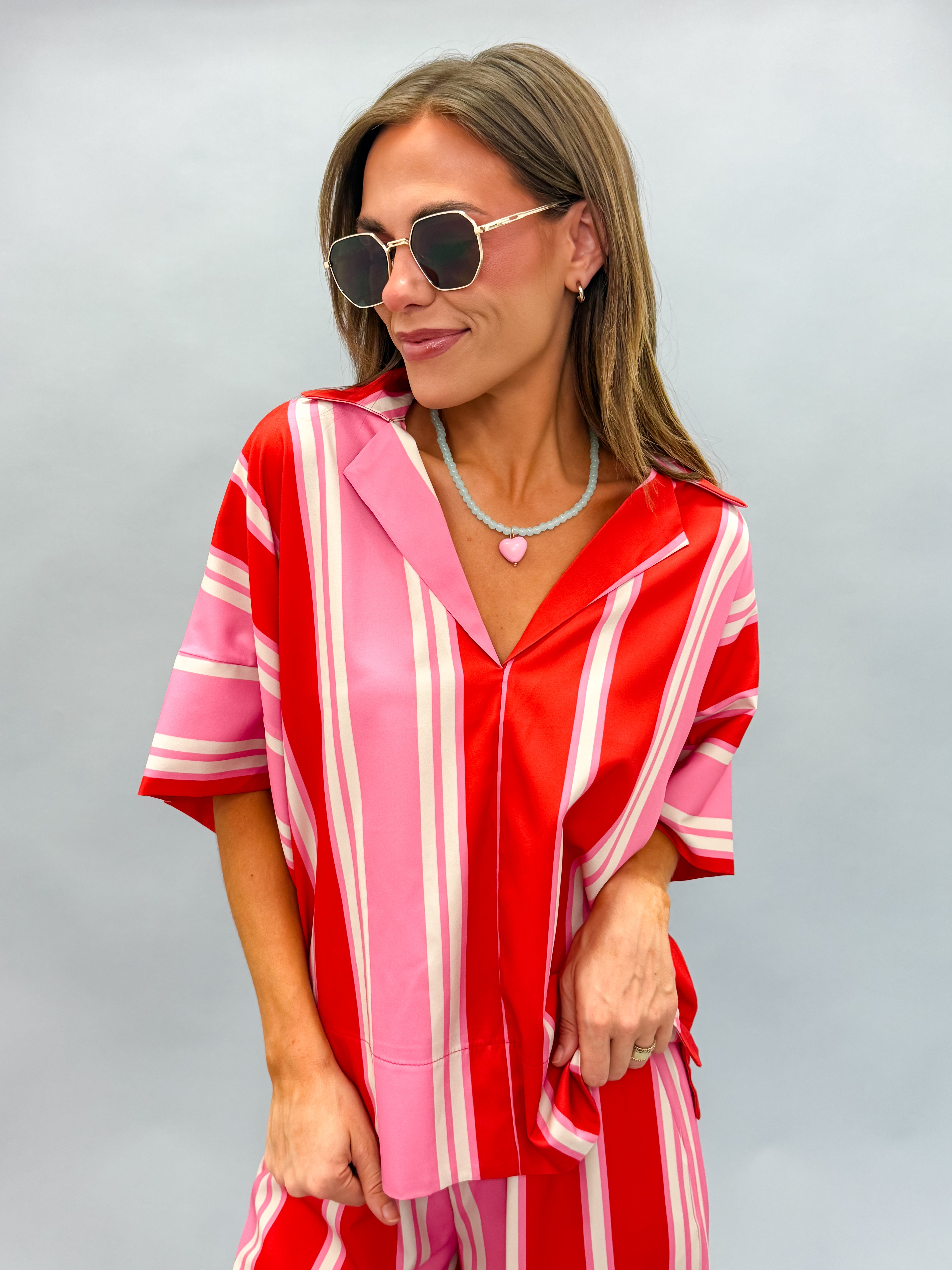 Jules Striped Top and Pants Set