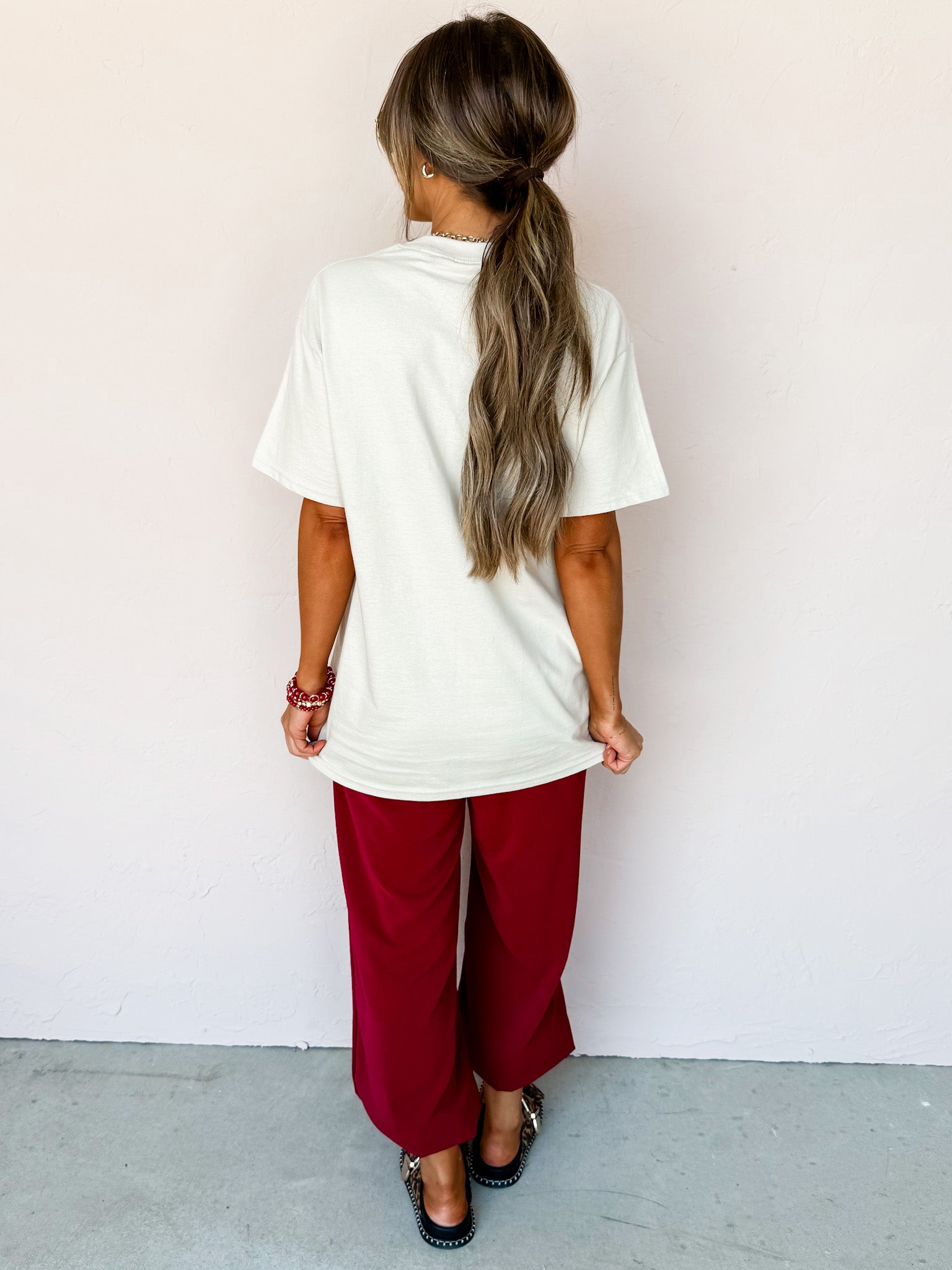 Just A Girl Who Loves Fall Oversized Graphic Tee