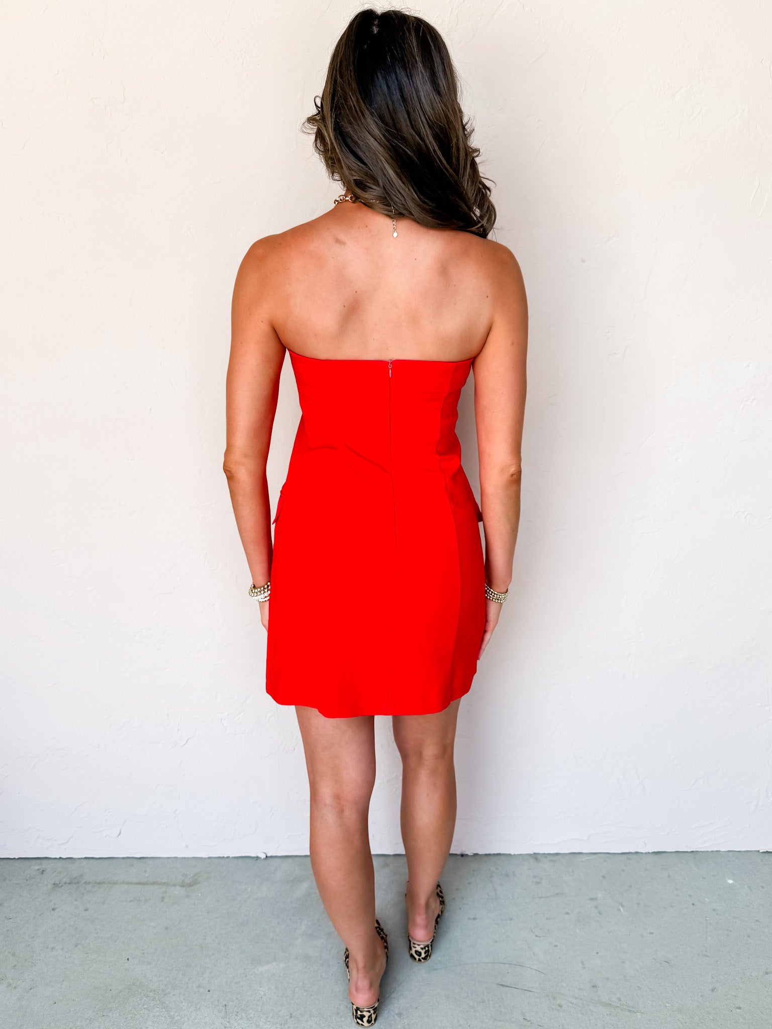 Just Go With It Strapless Mini Dress