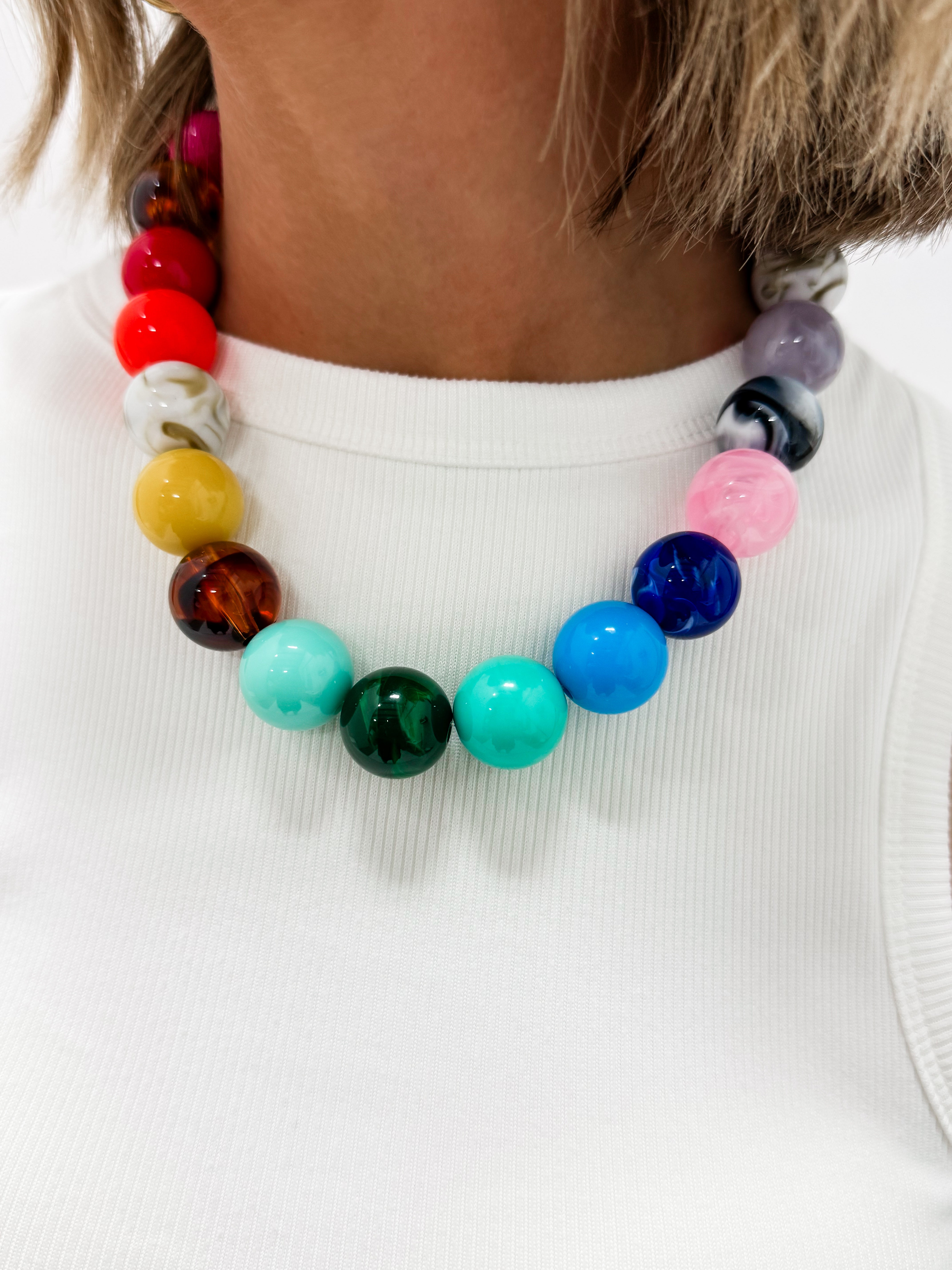 Kara Gumball Beaded Necklace