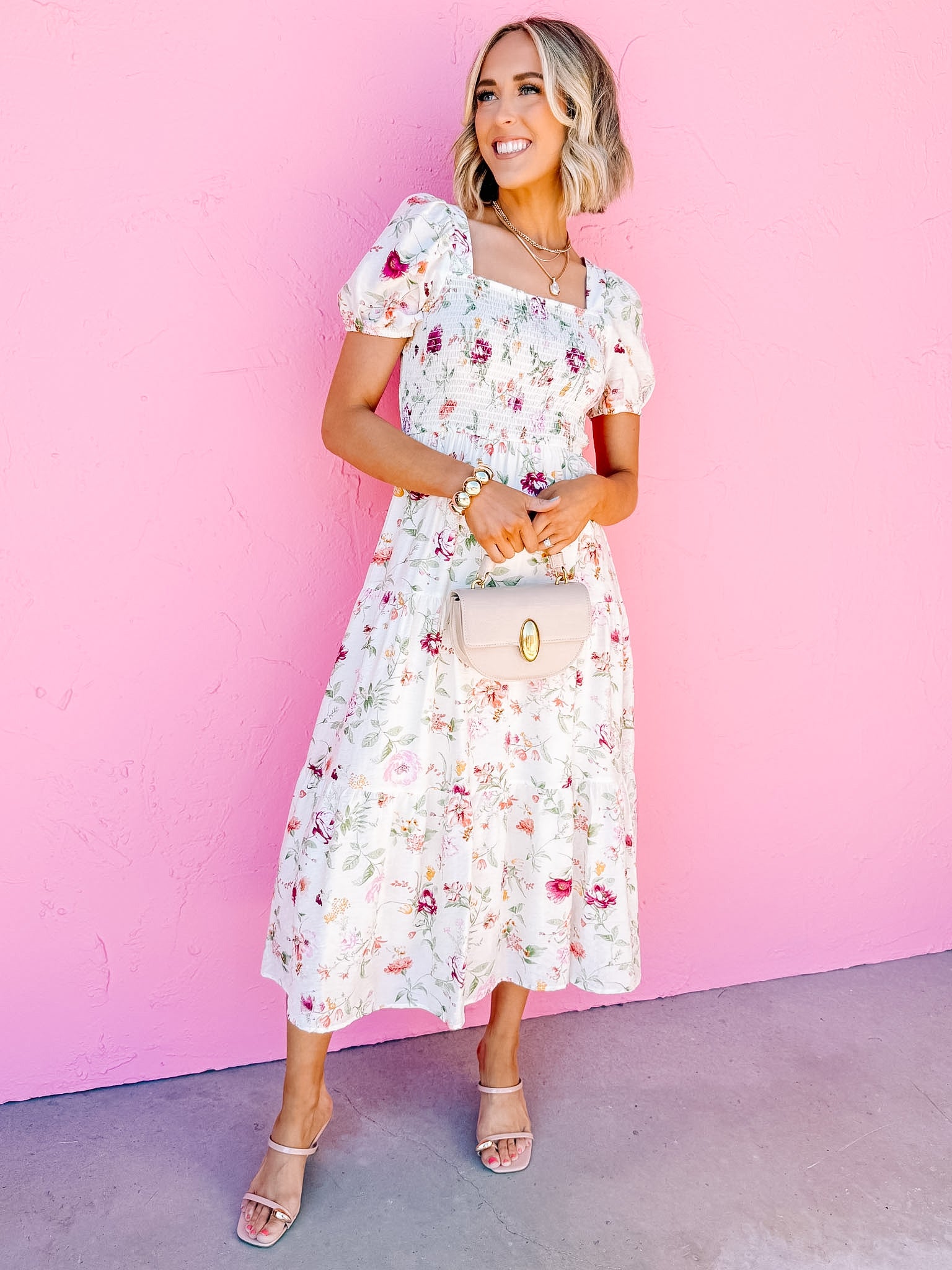 Kelsie Floral Midi Dress