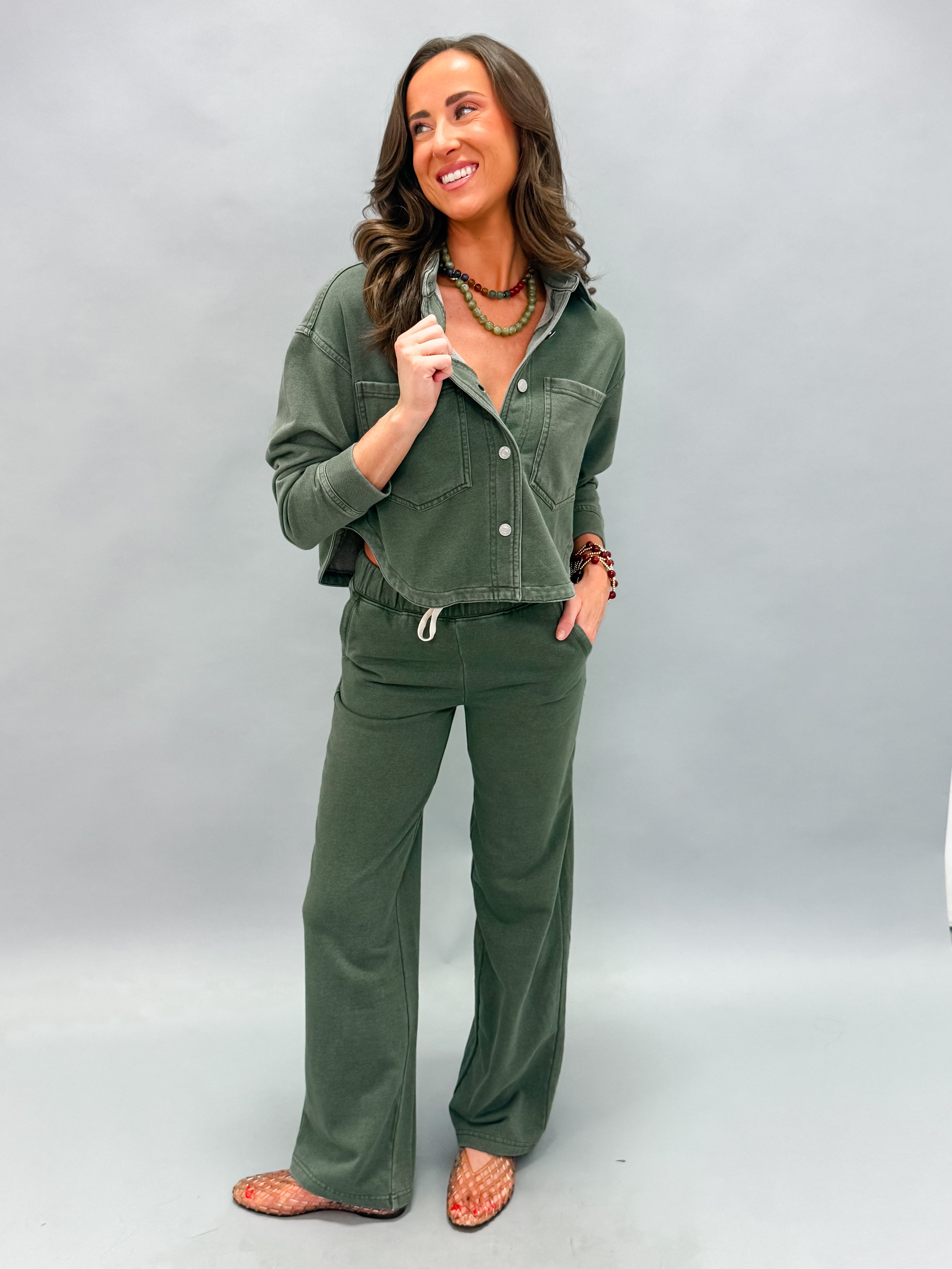 Kerstin Cropped Utility Shirt Jacket