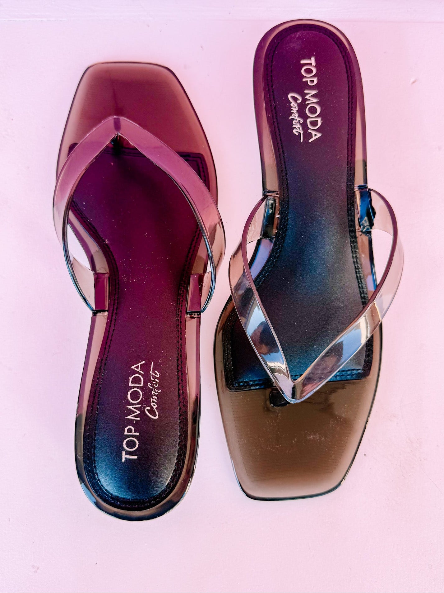 Korah Glossy Jelly Heels-Black