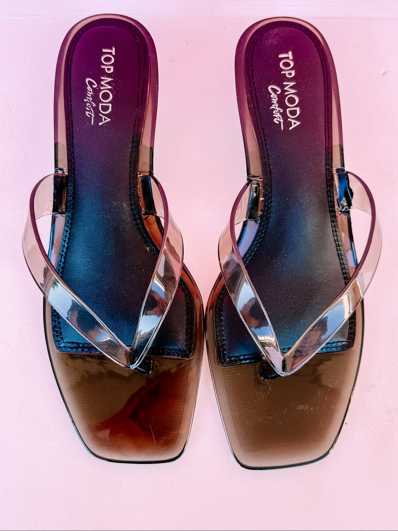 Korah Glossy Jelly Heels-Black