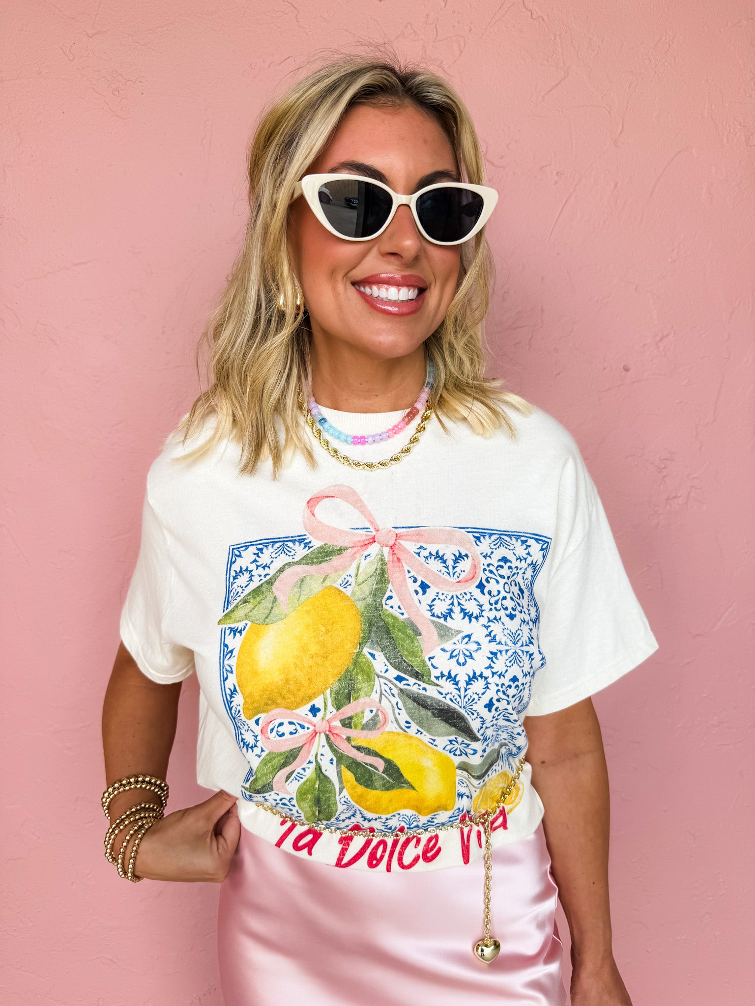 La Dolce Vita Lemon Graphic Tee