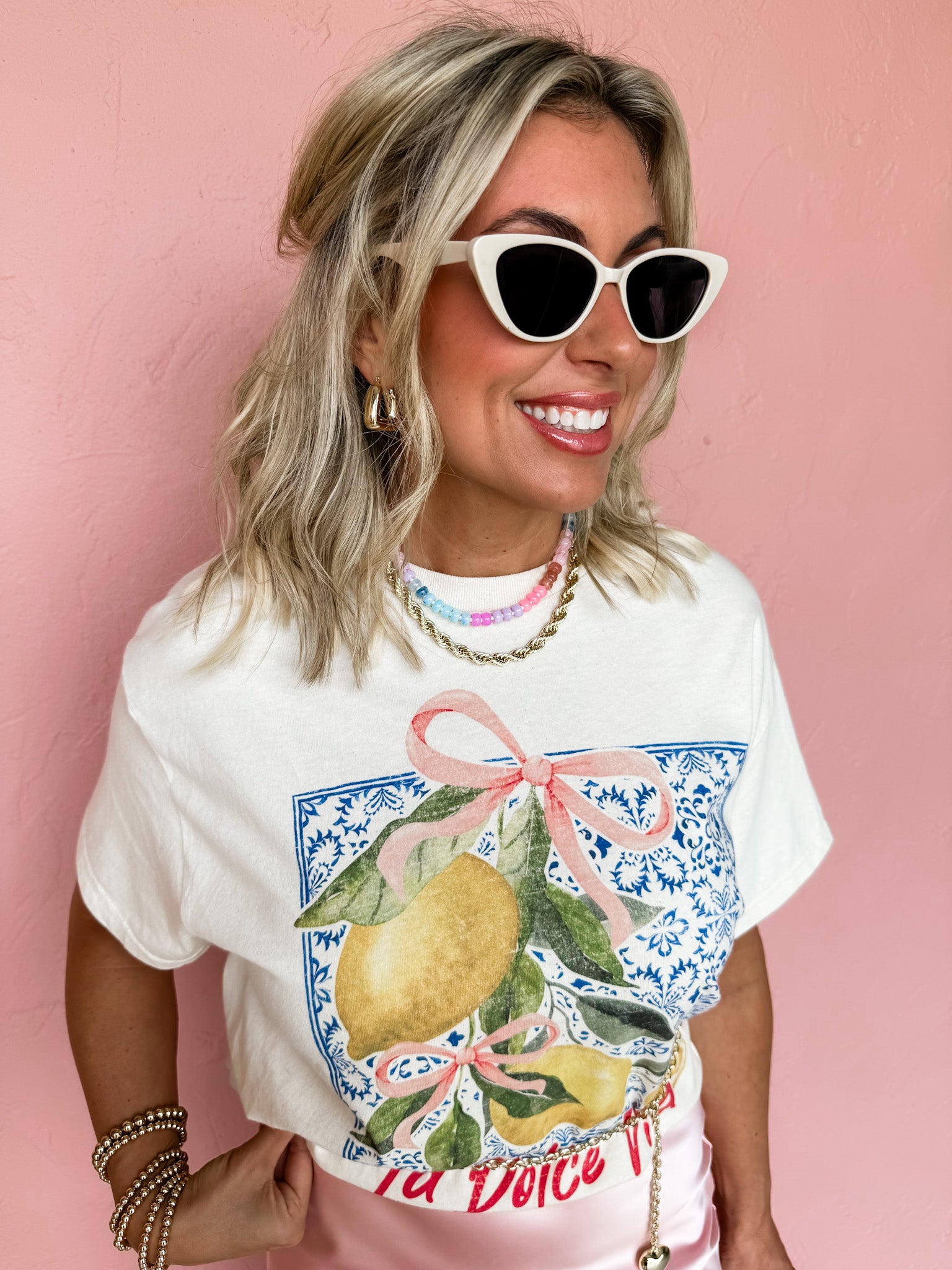 La Dolce Vita Lemon Graphic Tee