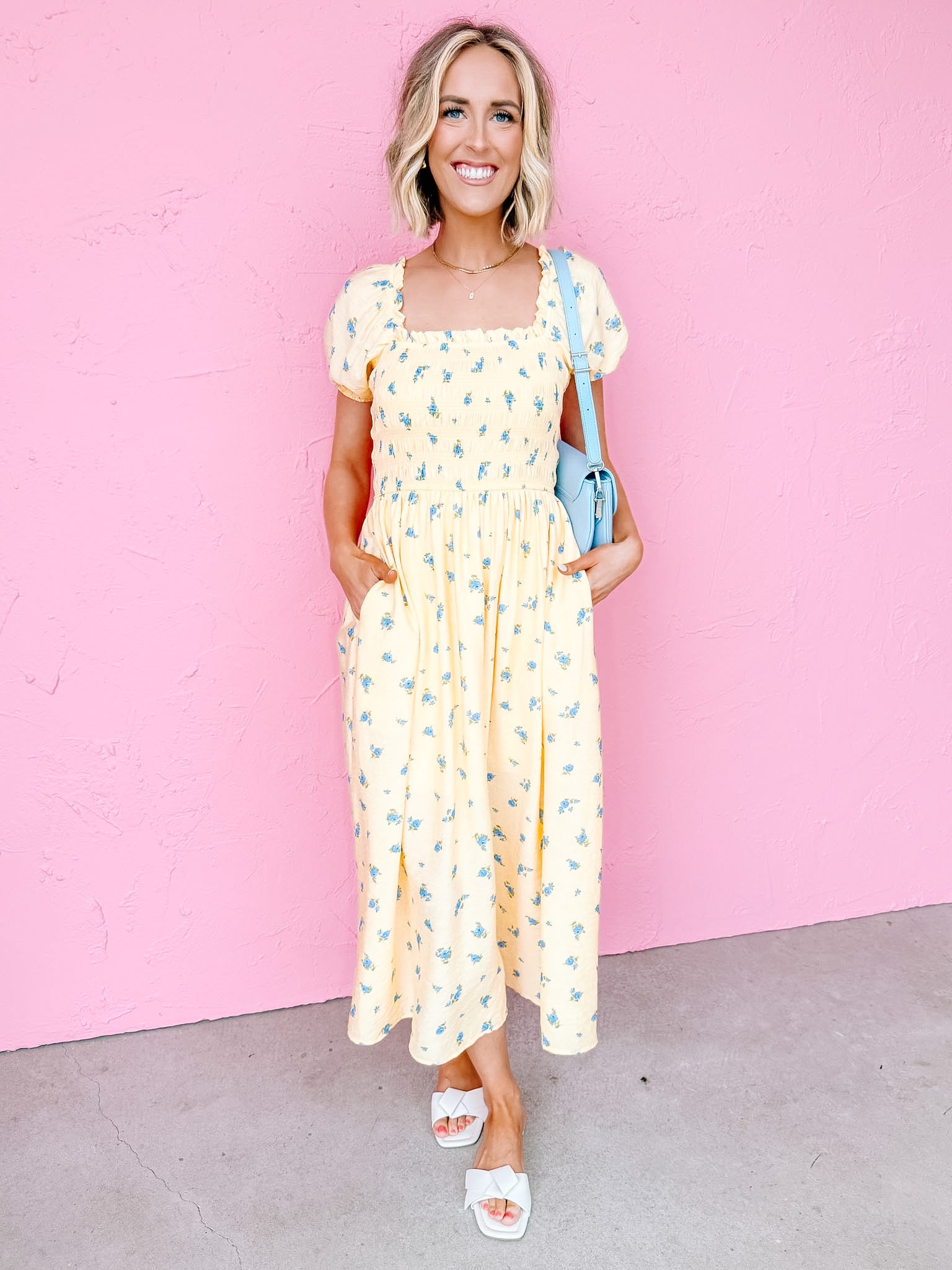 Launa Floral Midi Dress