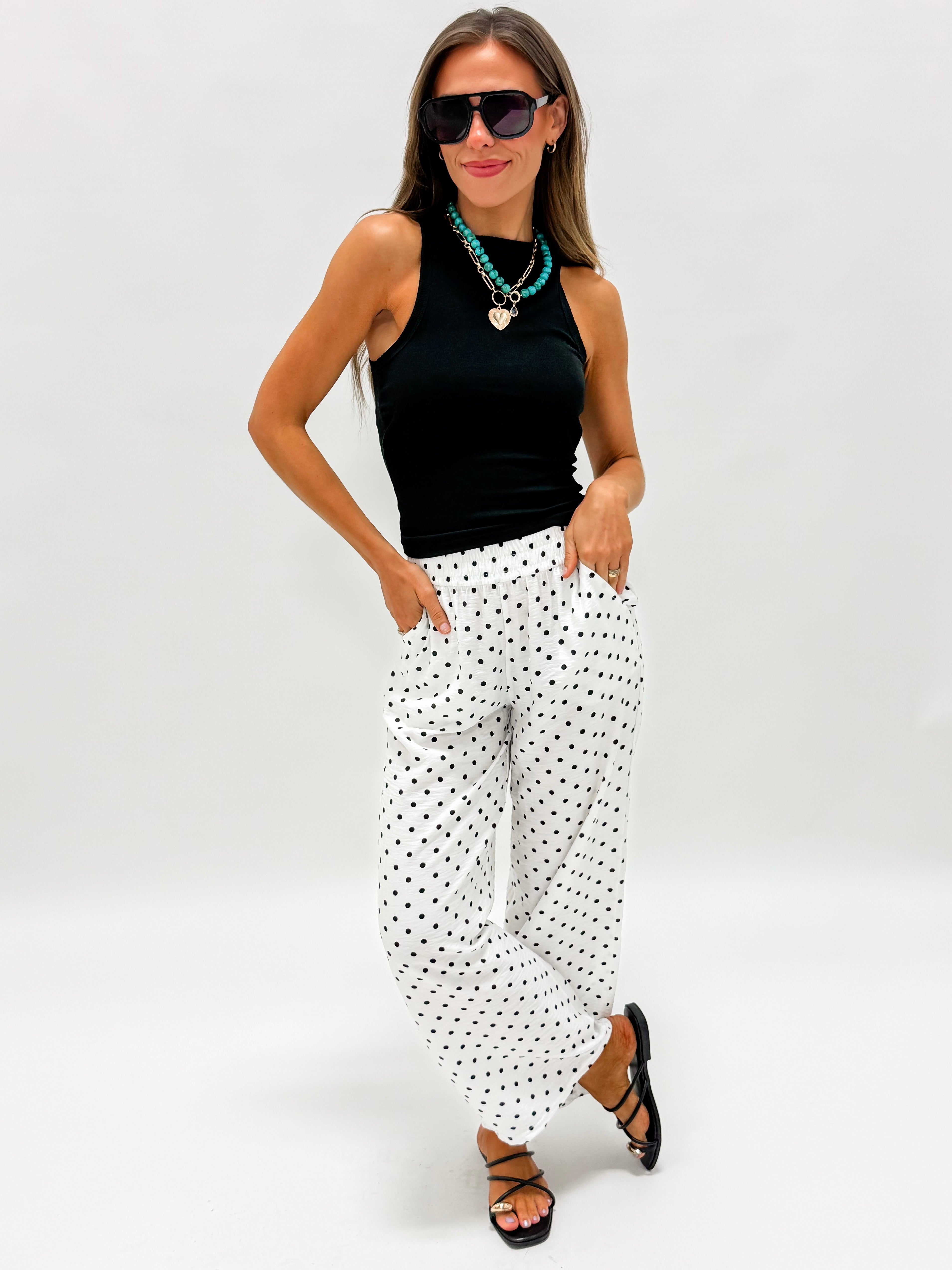 Layne Built-in Bra Tank Top-Black