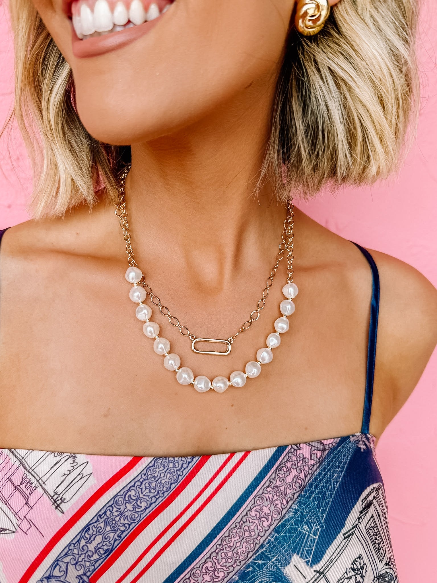 Liana Layered Pearl Necklace