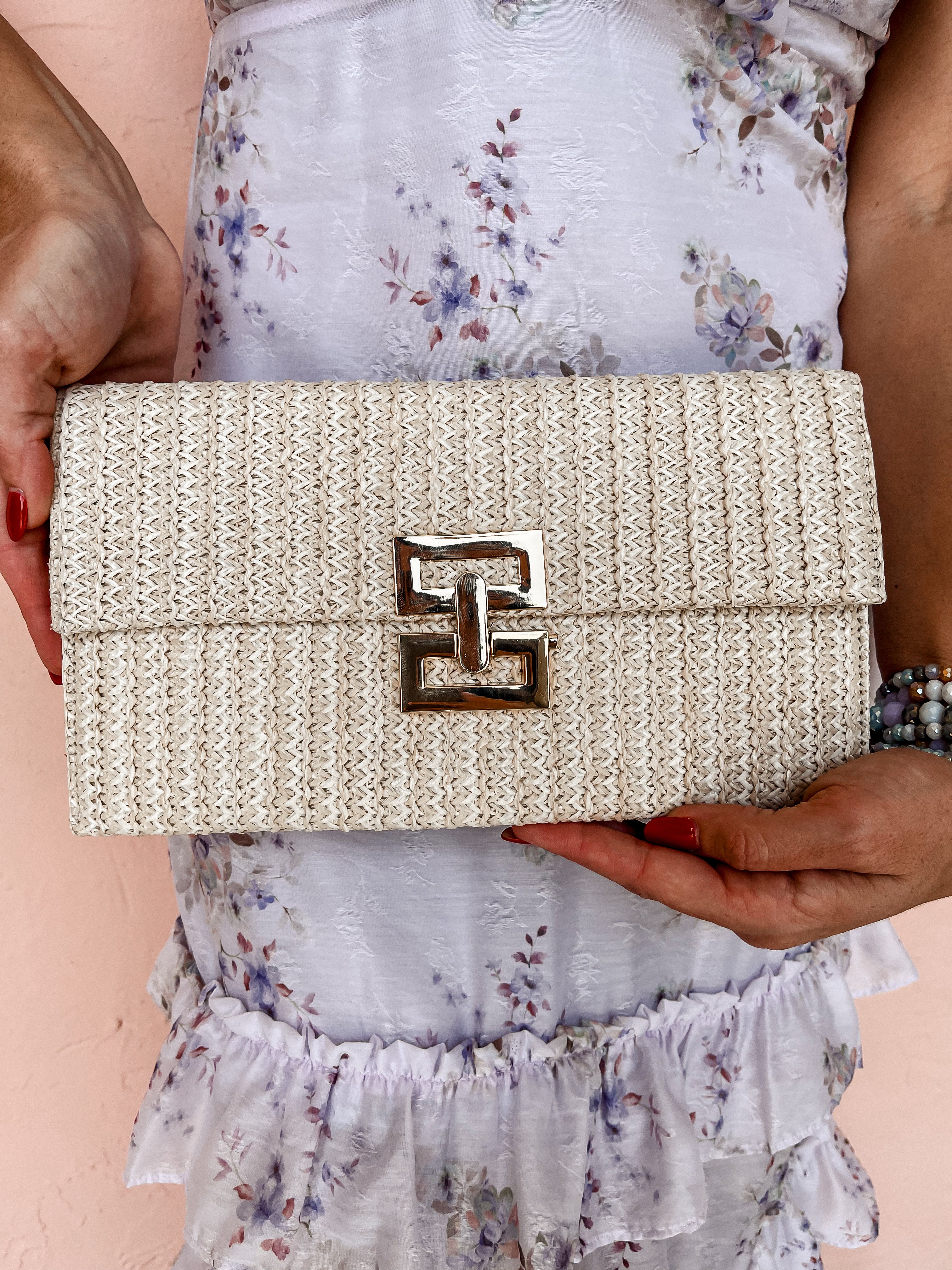 Living On A Purpose Clutch-Ivory