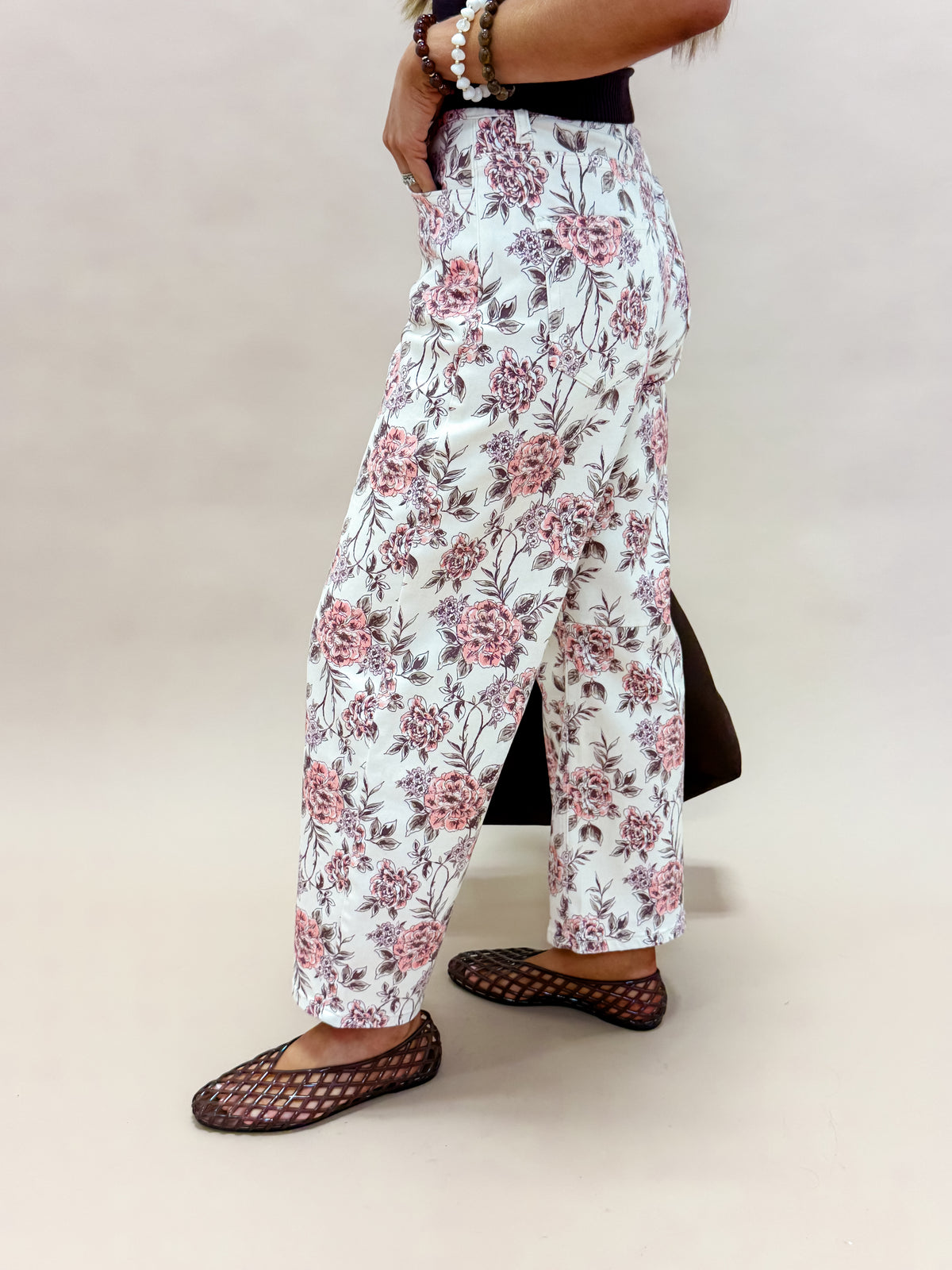Lorelei Floral Barrel Jeans