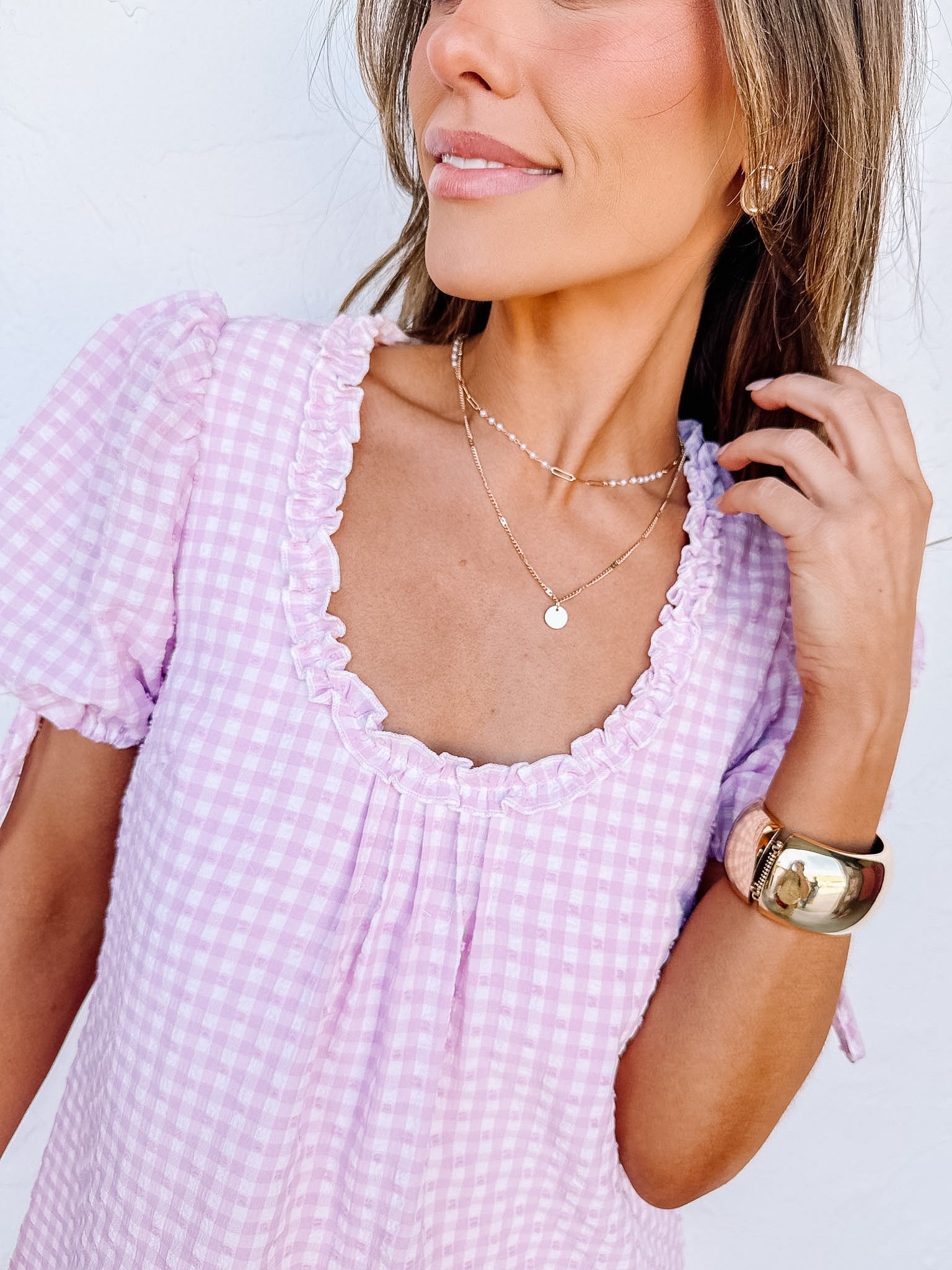 Louisa Gingham Mini Dress
