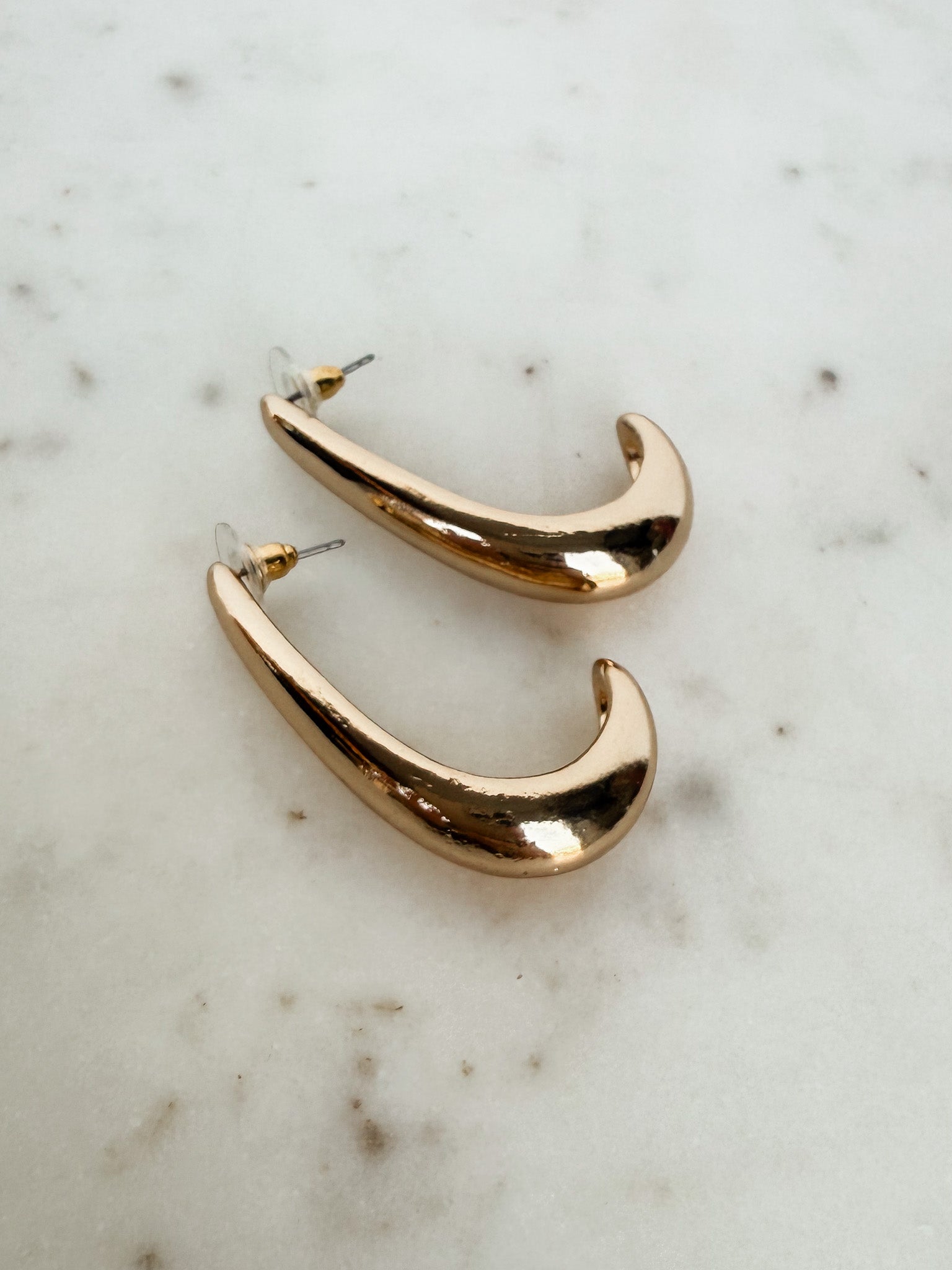 Maeve Long Hoop Earrings