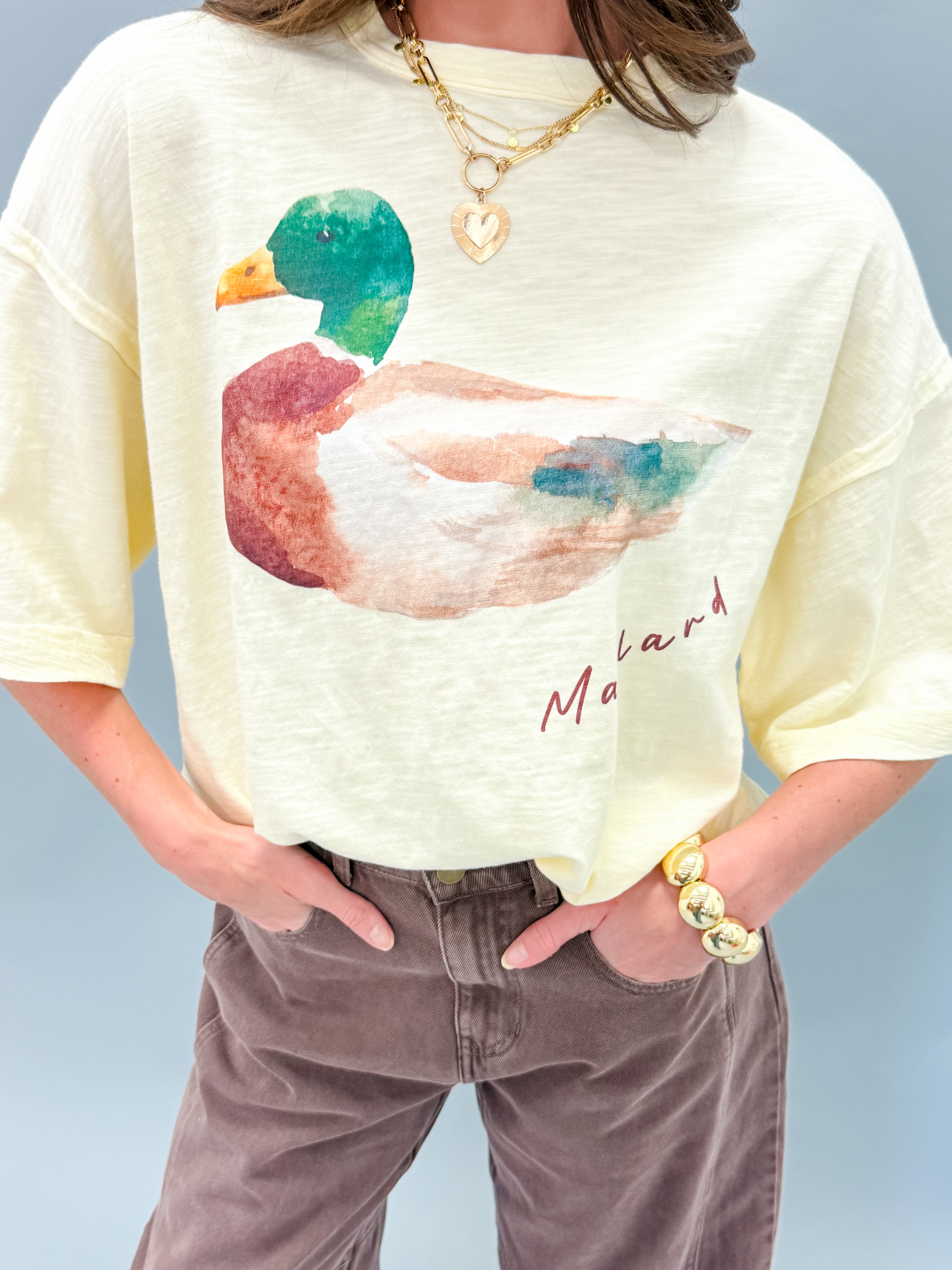 Maeve Mallard Duck Oversized Tee