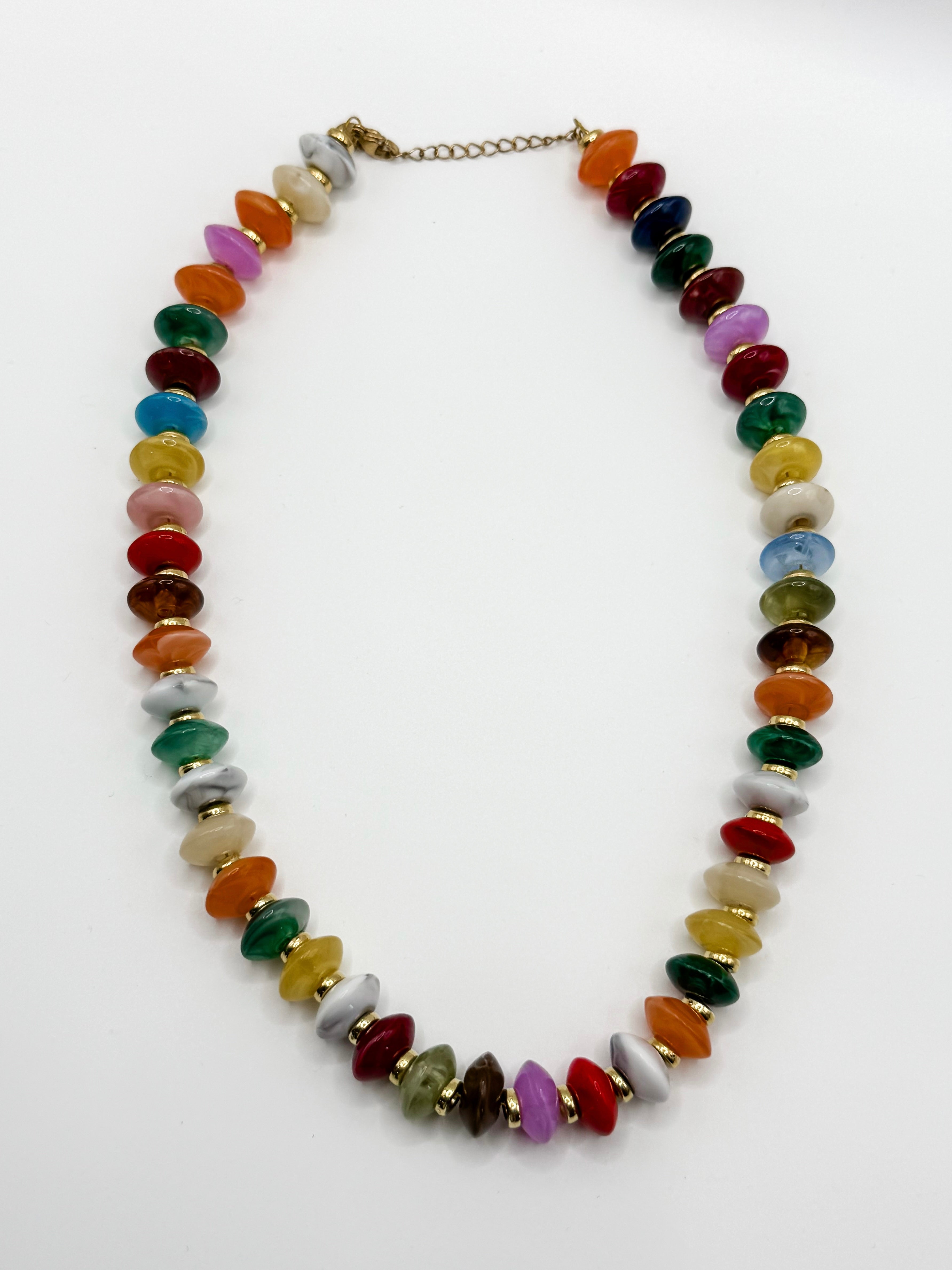Marcella Multi Color Beaded Necklace