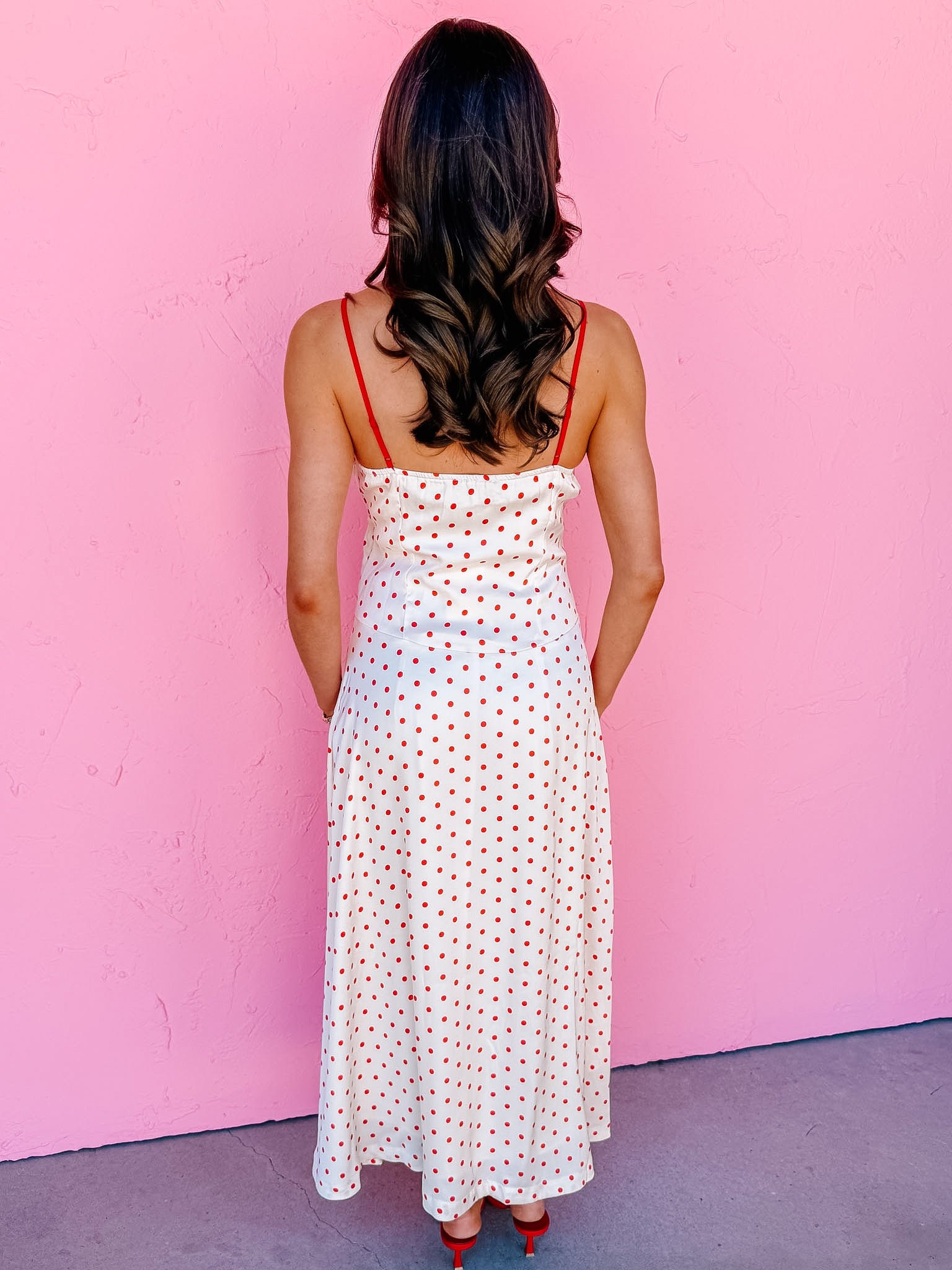 Marisol Polka Dot Midi Dress