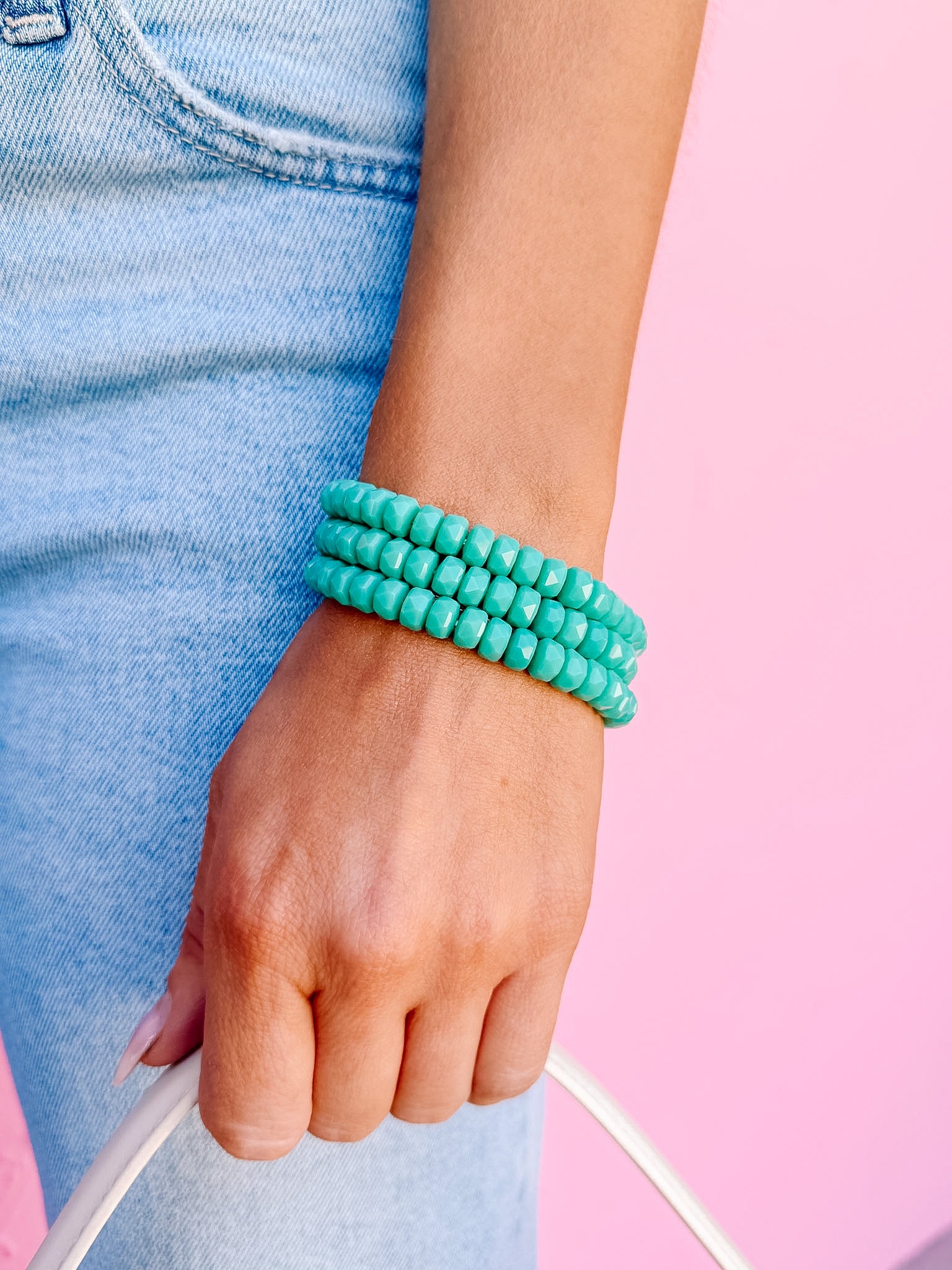 Marsha Beaded Bracelet Set-Turquoise