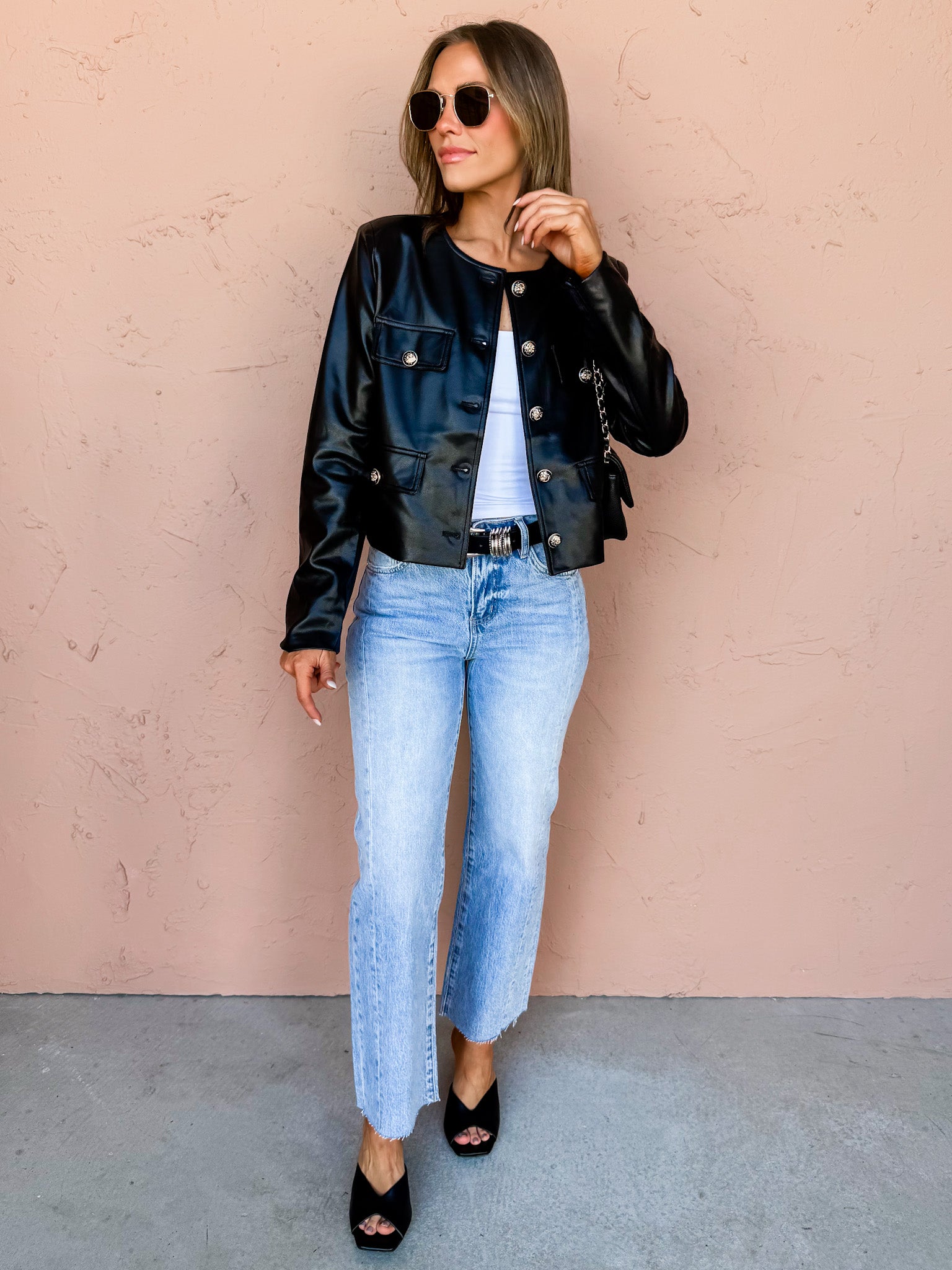 Midnight Darling Vegan Leather Jacket