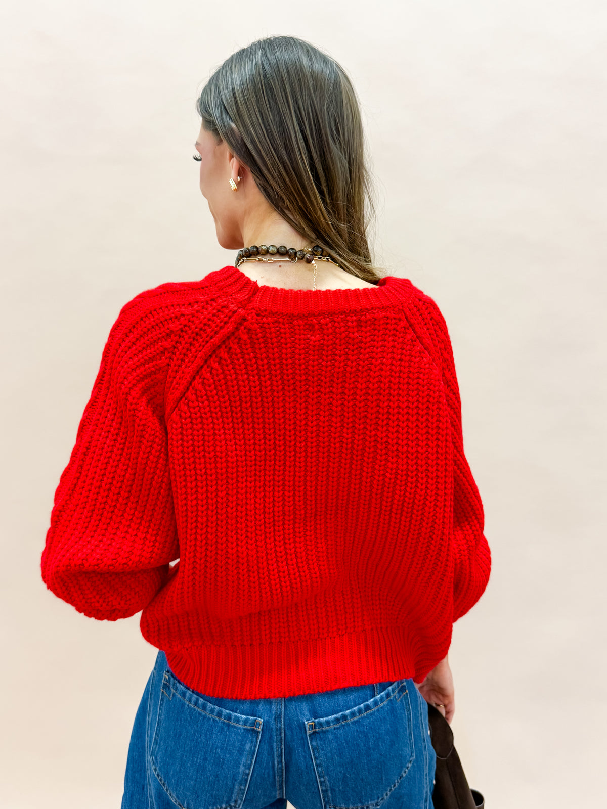 Molly Cable Detail Crewneck Sweater