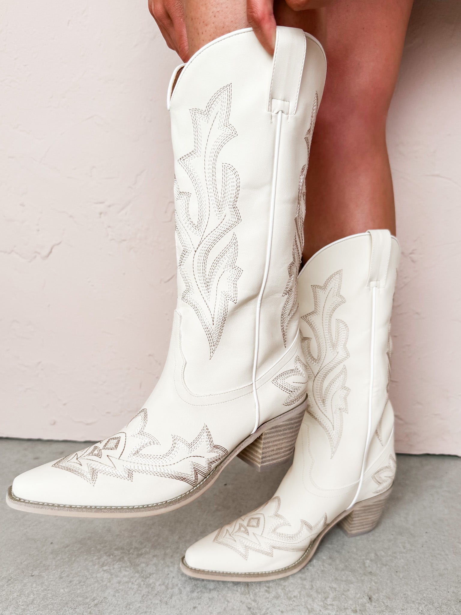 Morgan Western Boot-Ivory