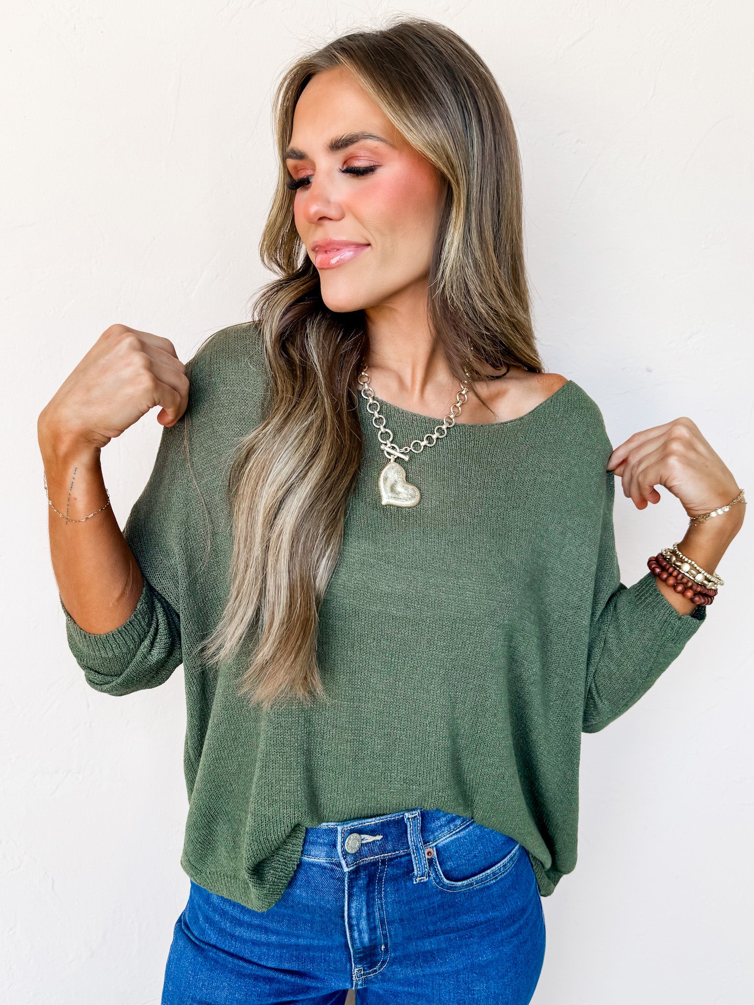 Morning Dew Boat Neck Sweater