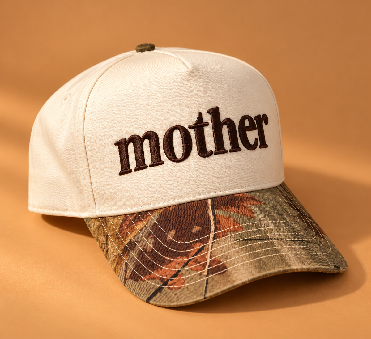 Mother Puff Tree Camo Embroidered Hat