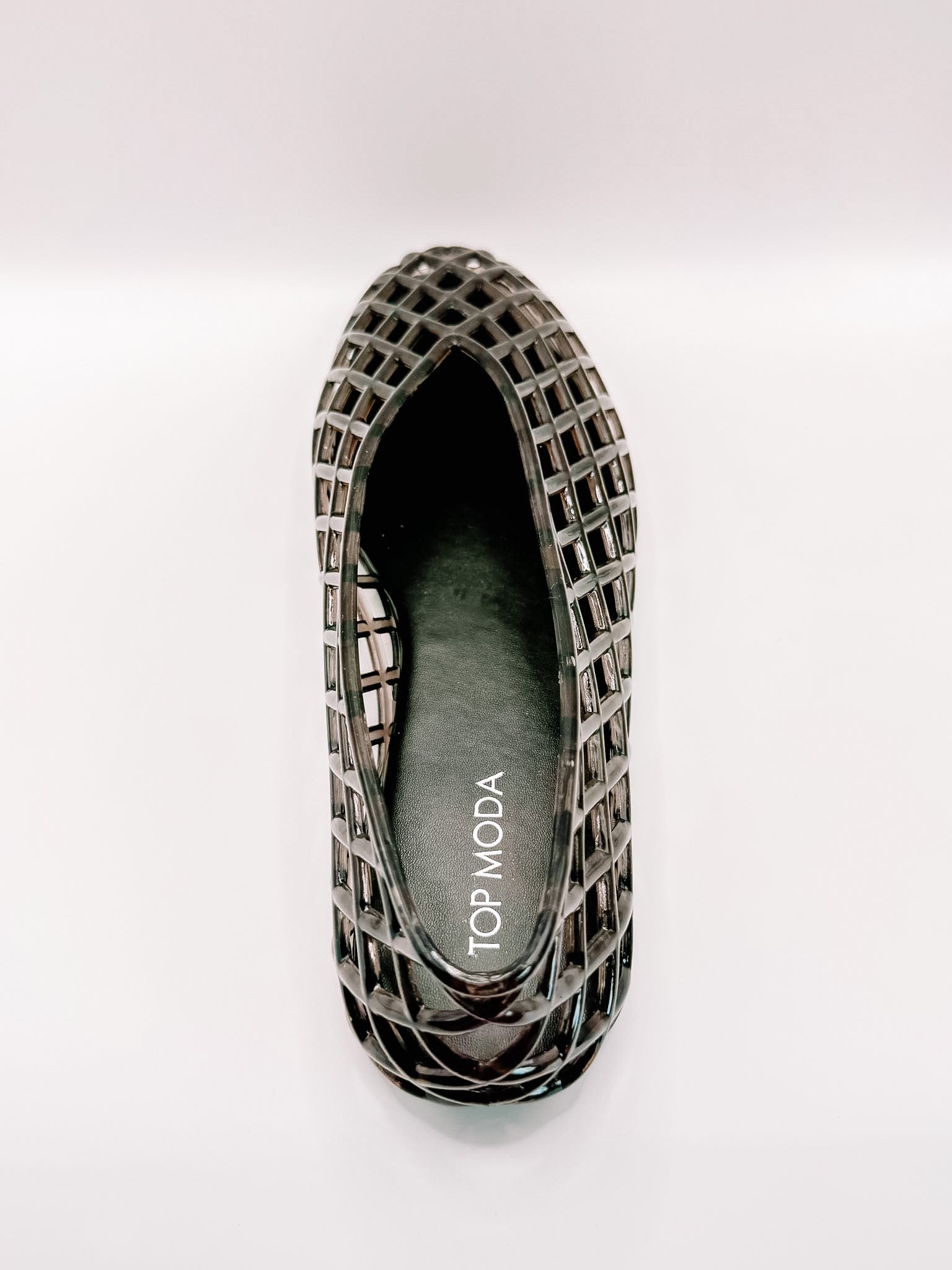 Natalia Jelly Flats-Black