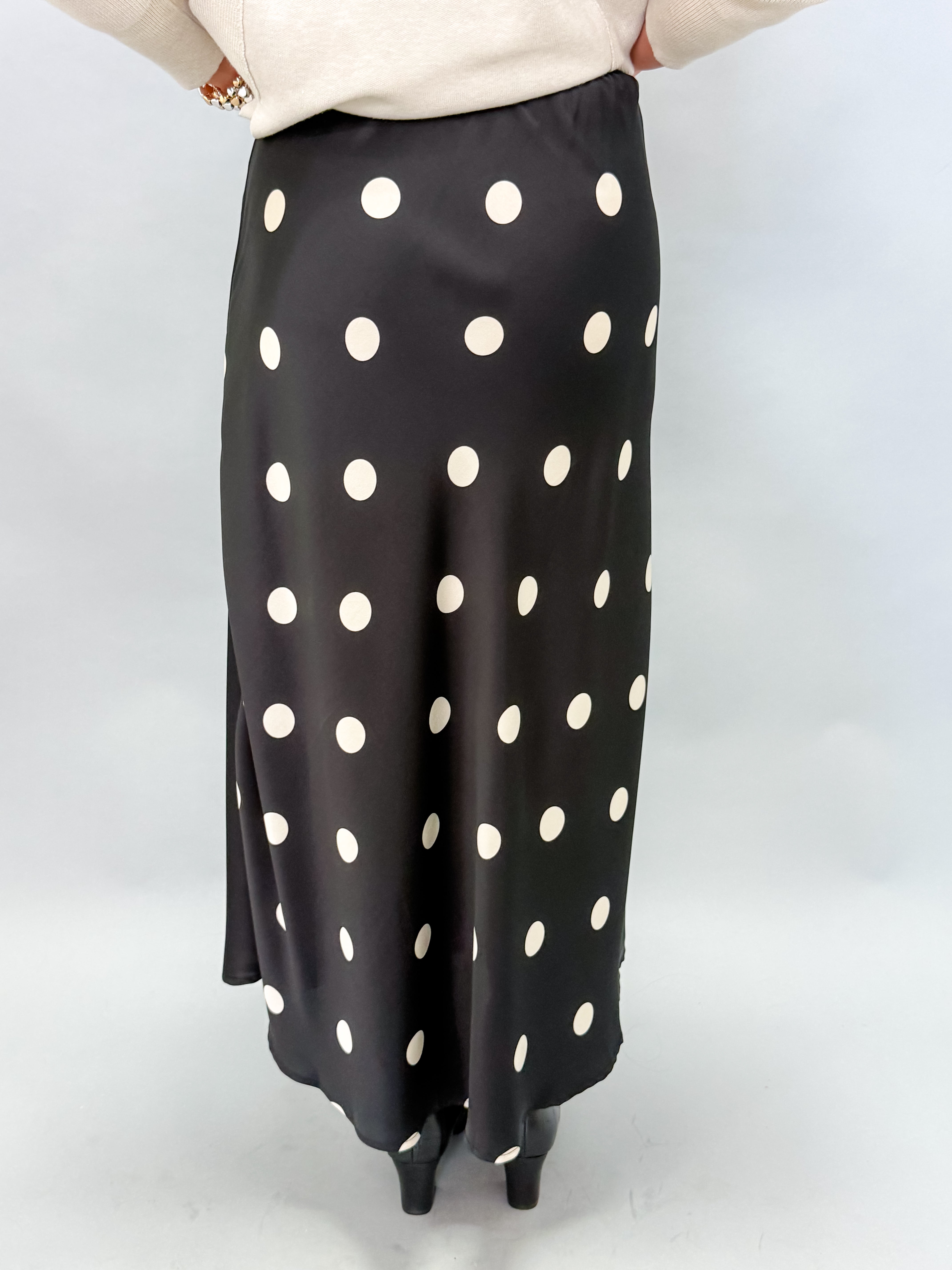 Noelle Polka Dot Midi Skirt